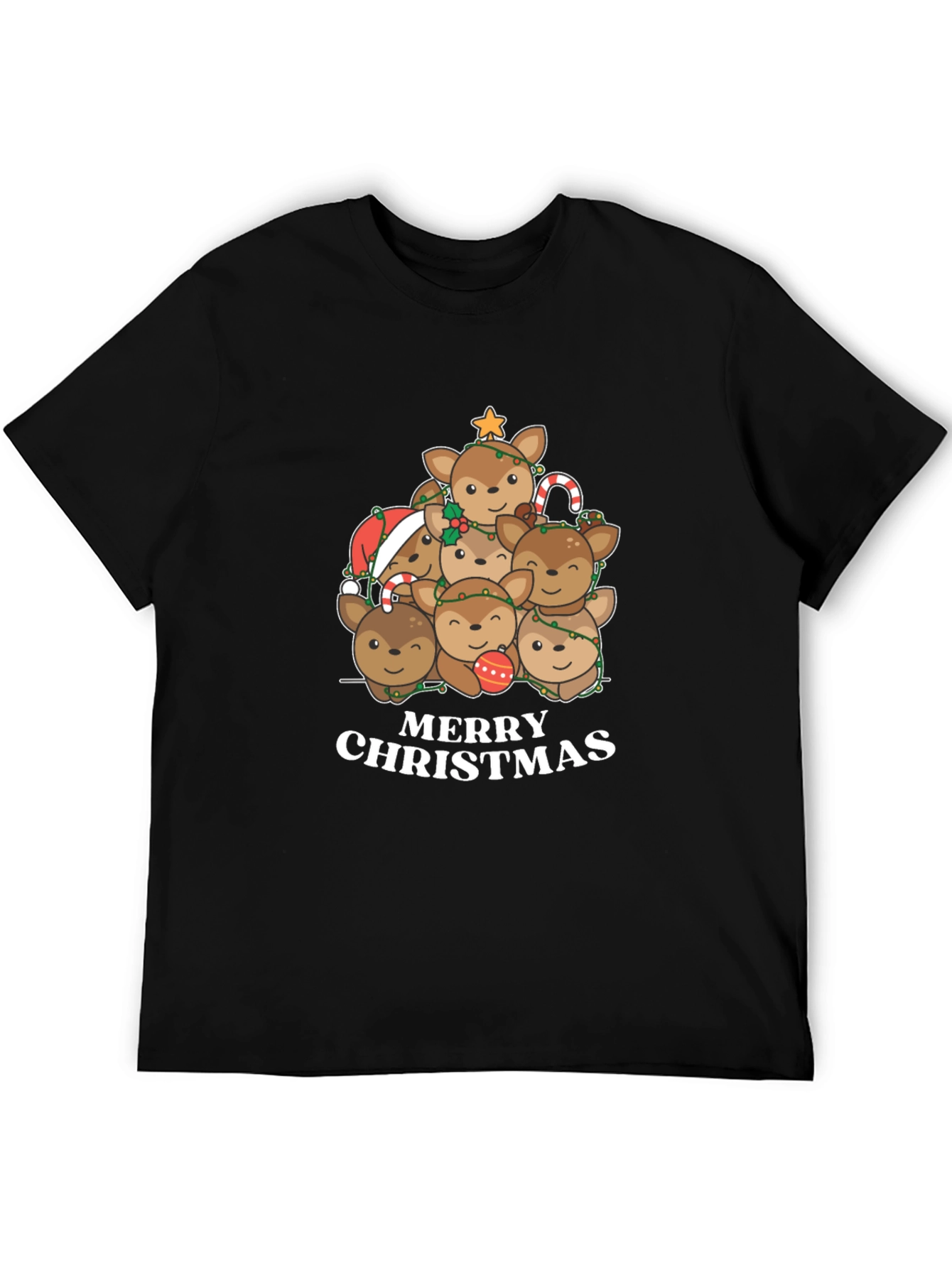Christmas Reindeer Stack T-Shirt