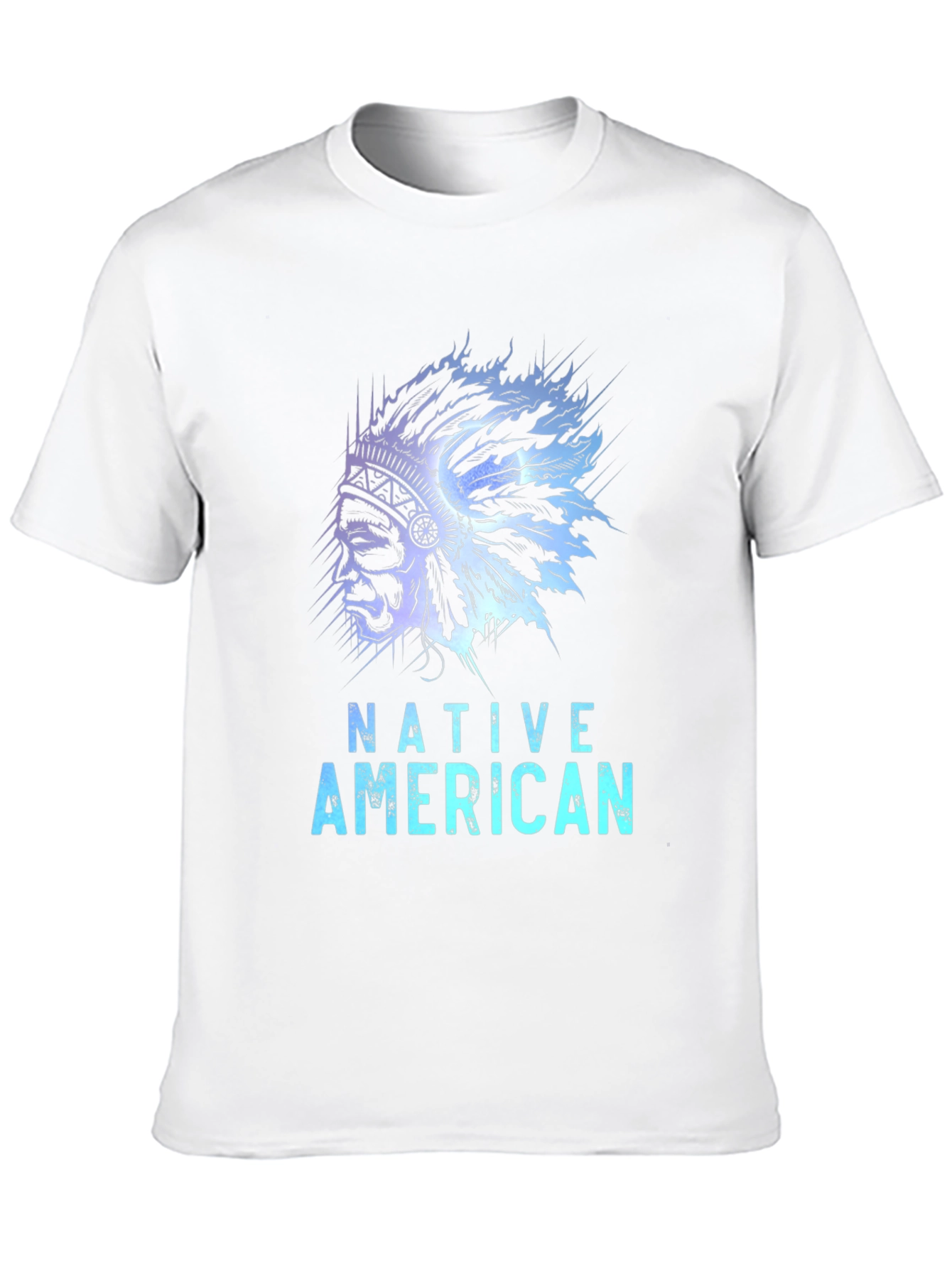 Native American Graphic Tee - Black Casual T-Shirt