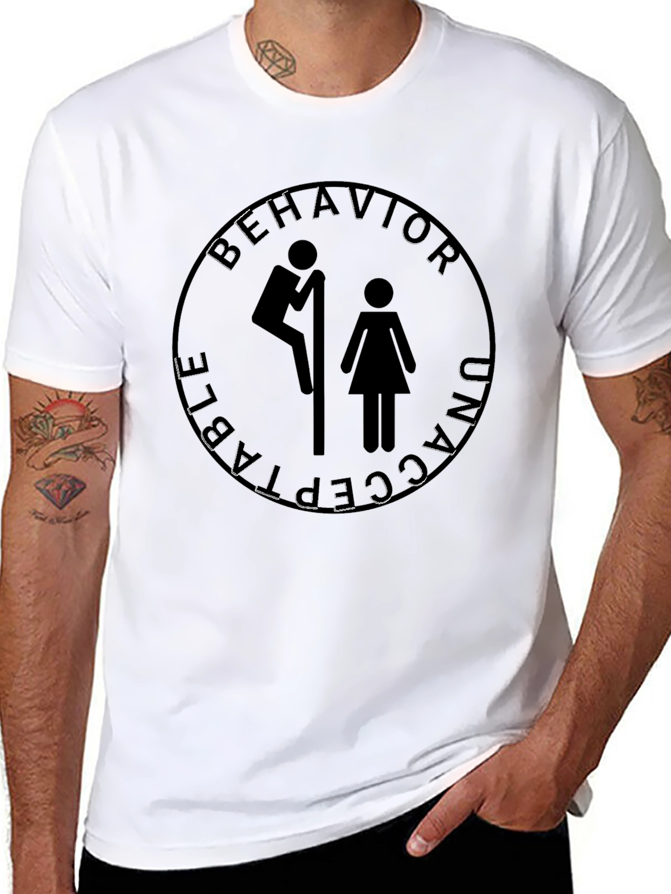 Unacceptable Behavior Tee - Unisex Novelty Graphic T-Shirt