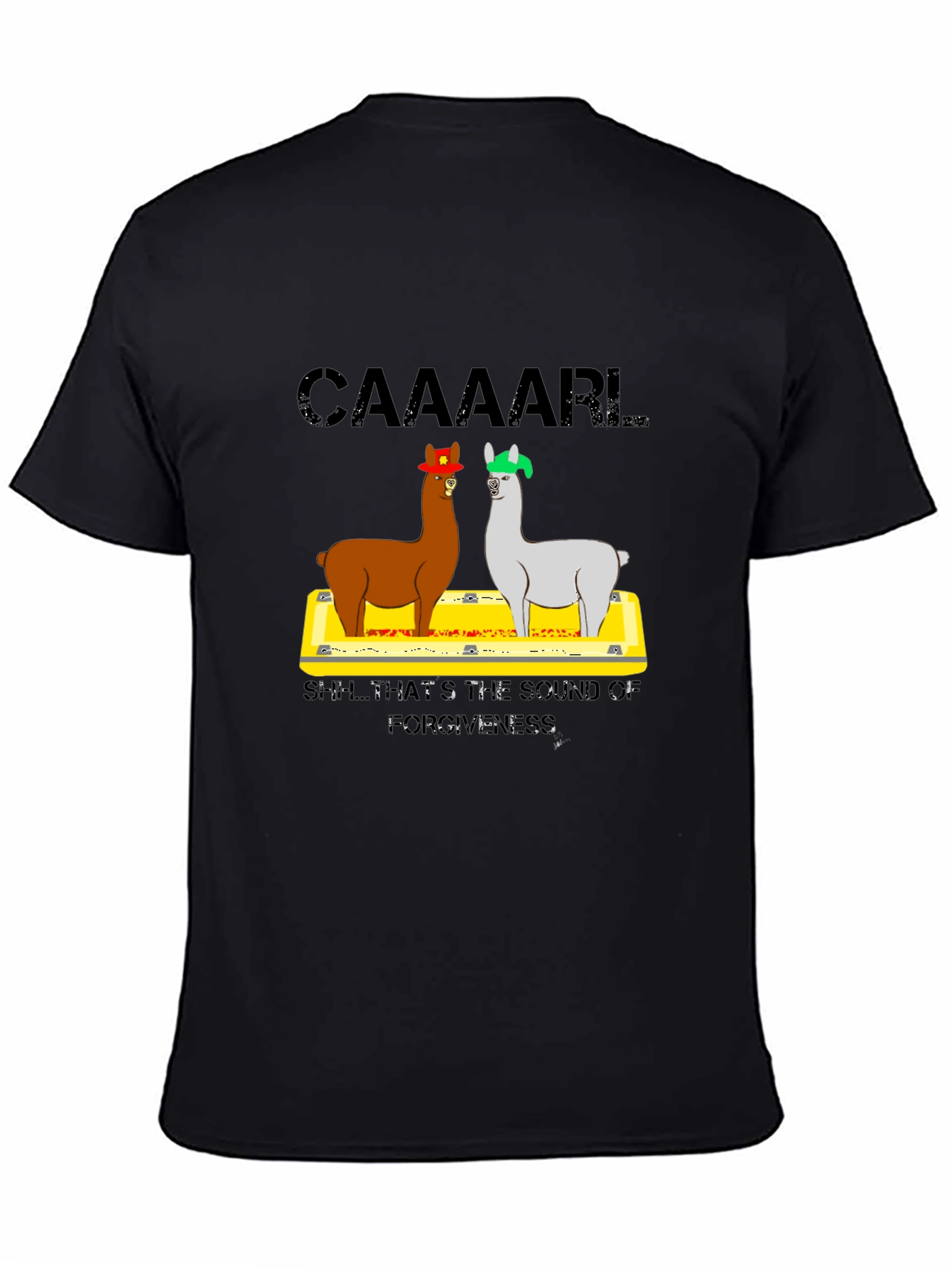 Caaaaarl Llamas Black T-Shirt