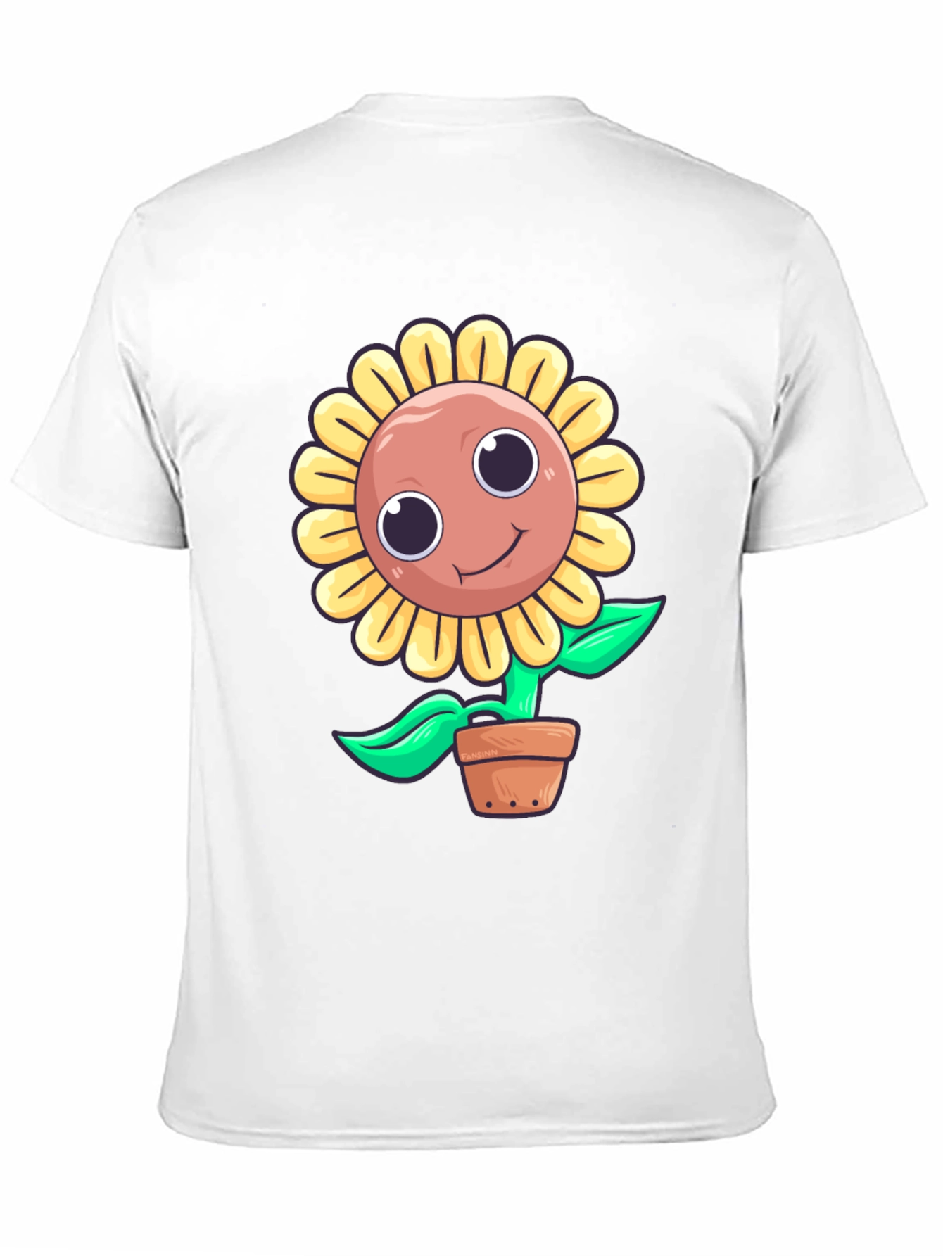 Cute Cartoon Sunflower T-Shirt
