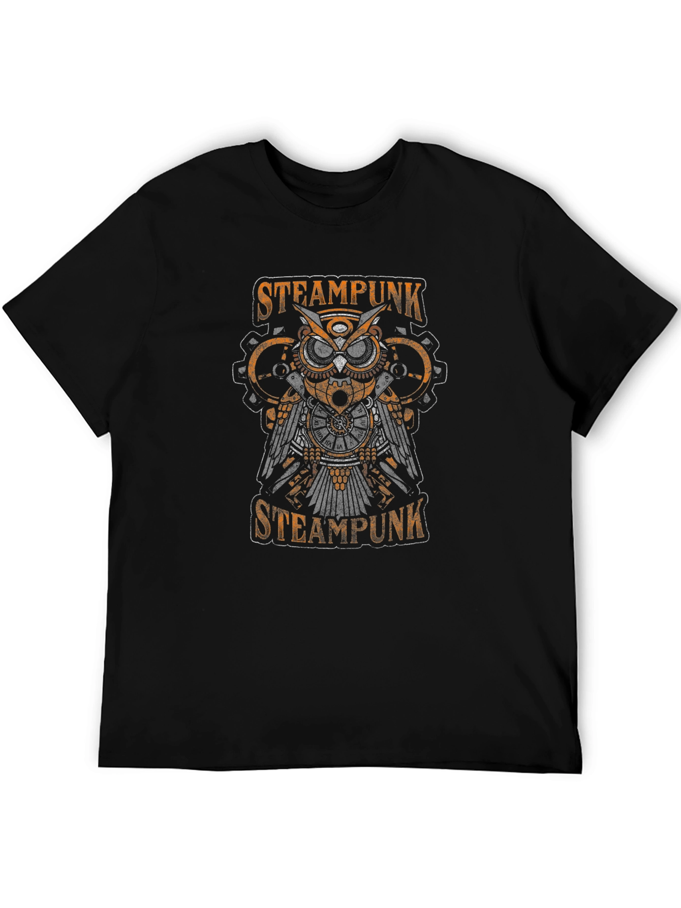 Steampunk Owl Graphic T-Shirt