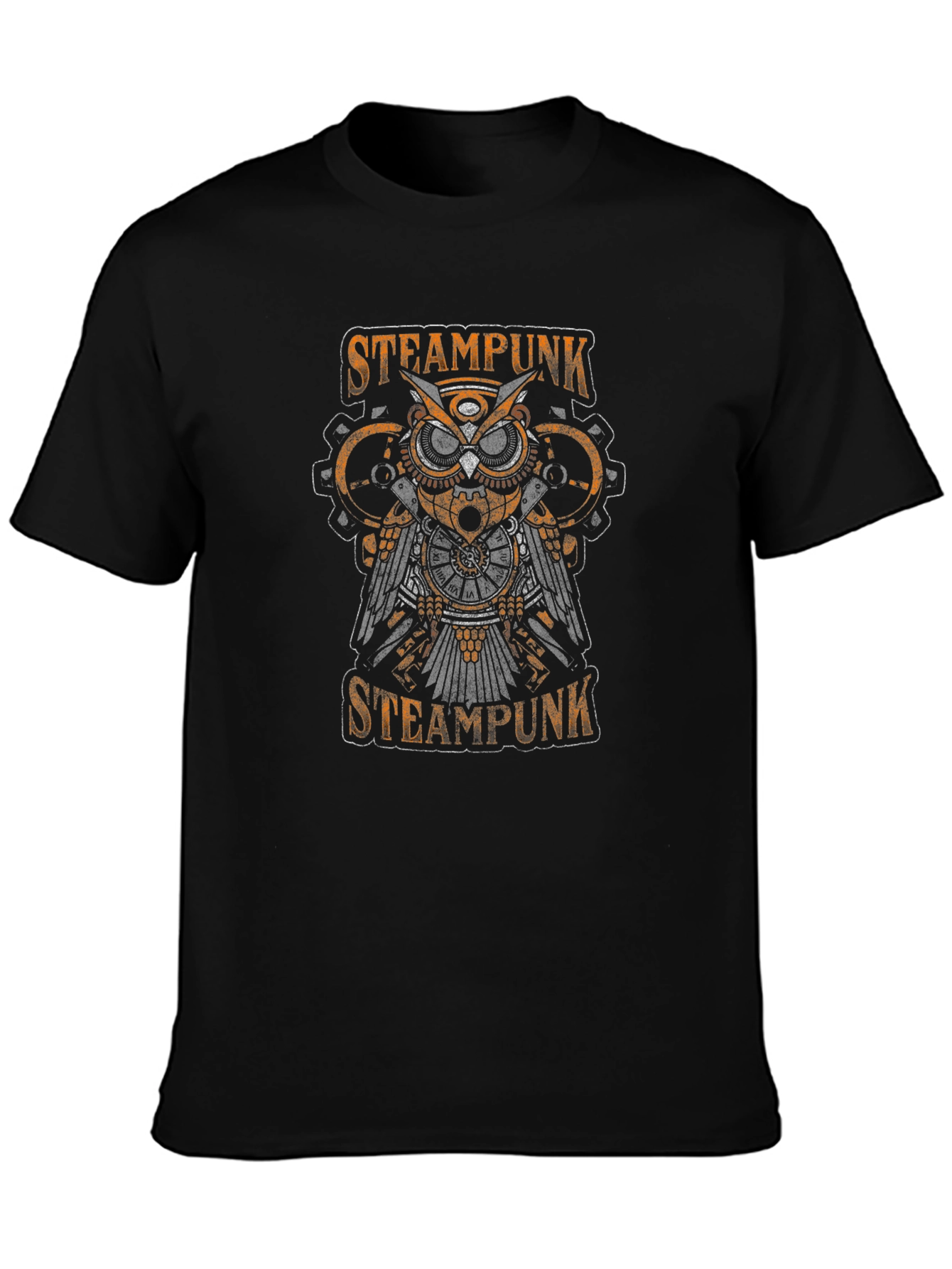 Steampunk Owl Graphic T-Shirt