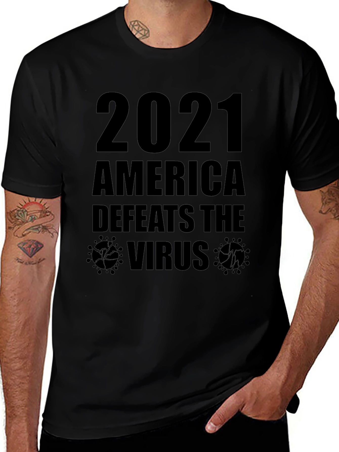2021 America Defeats the Virus T-Shirt