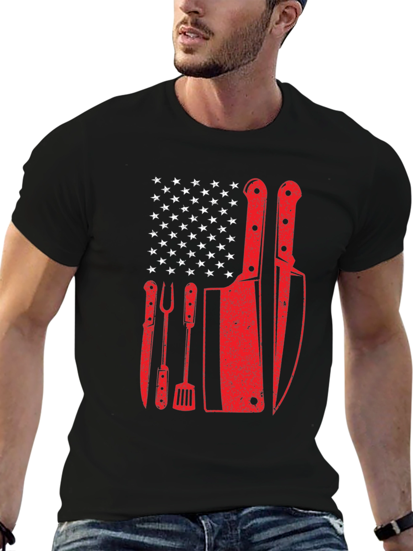 Culinary Patriotic T-Shirt: Grill Master Edition