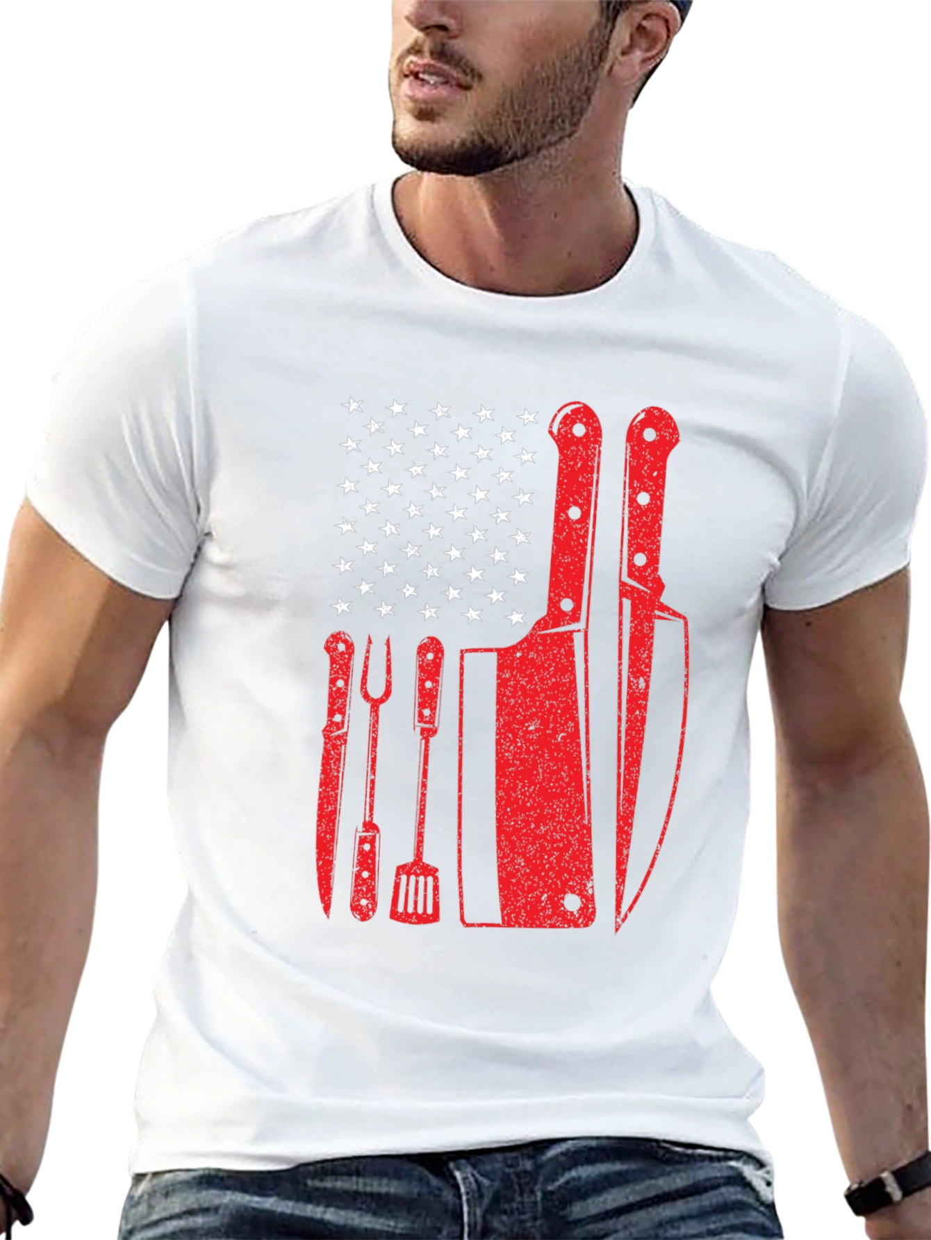 Culinary Patriotic T-Shirt: Grill Master Edition