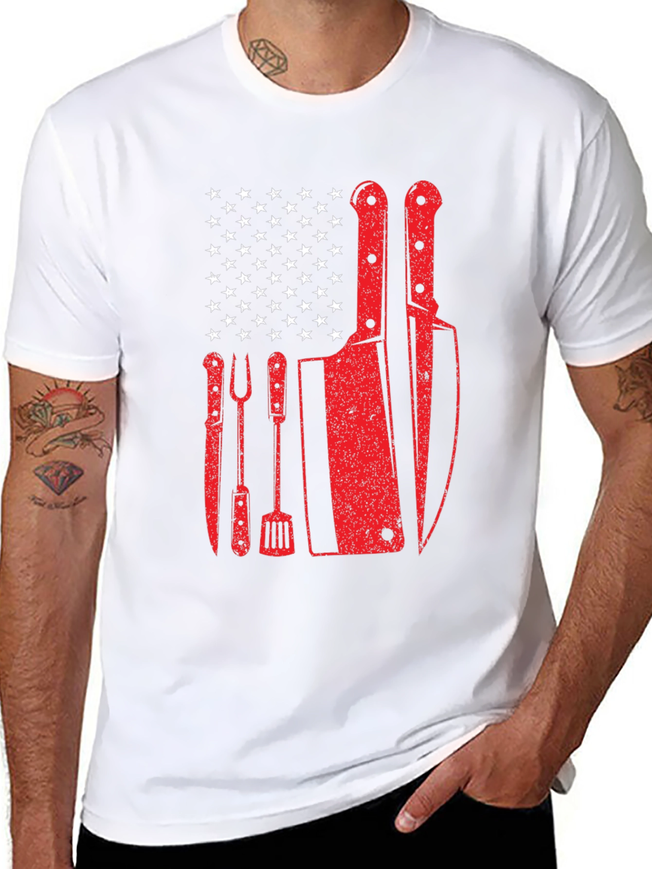 Culinary Patriotic T-Shirt: Grill Master Edition