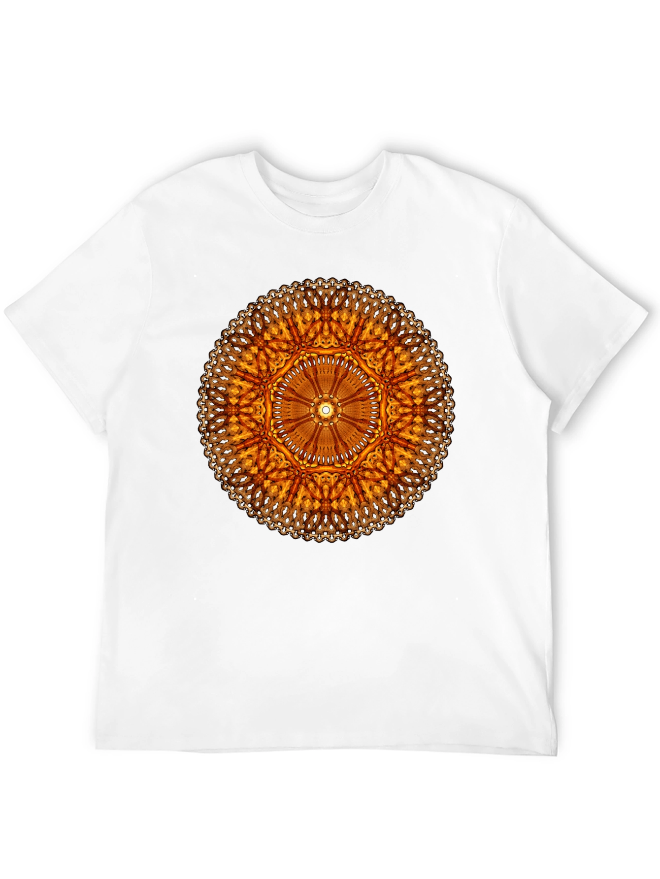 Golden Mandala Black T-Shirt