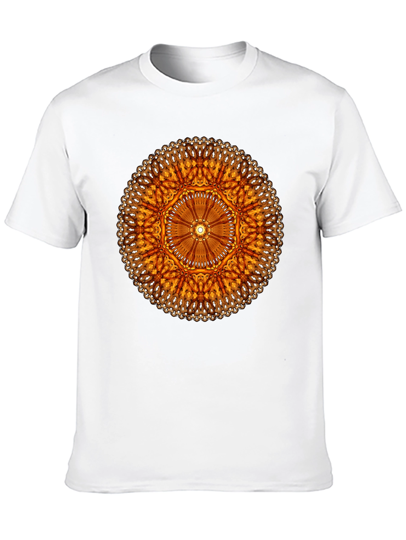 Golden Mandala Black T-Shirt