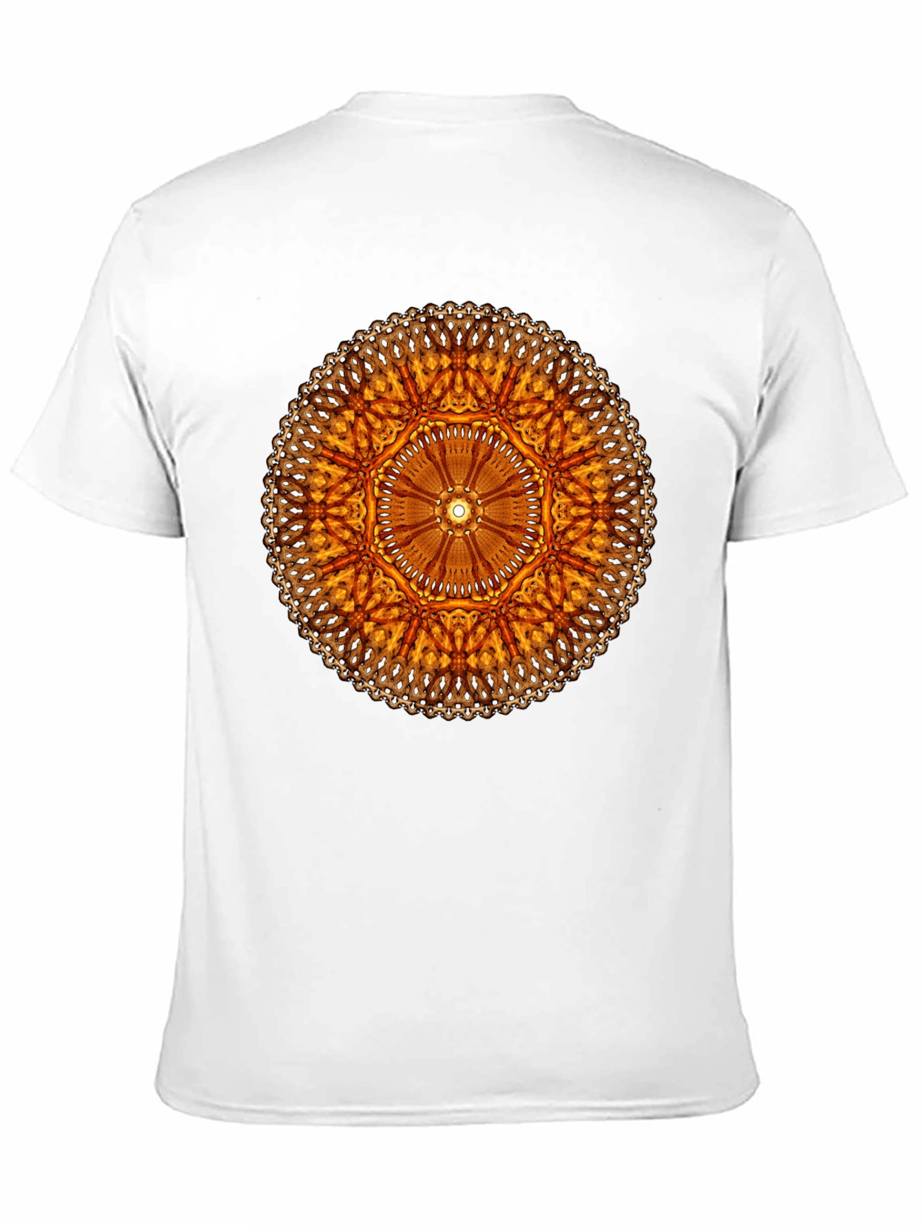 Golden Mandala Black T-Shirt