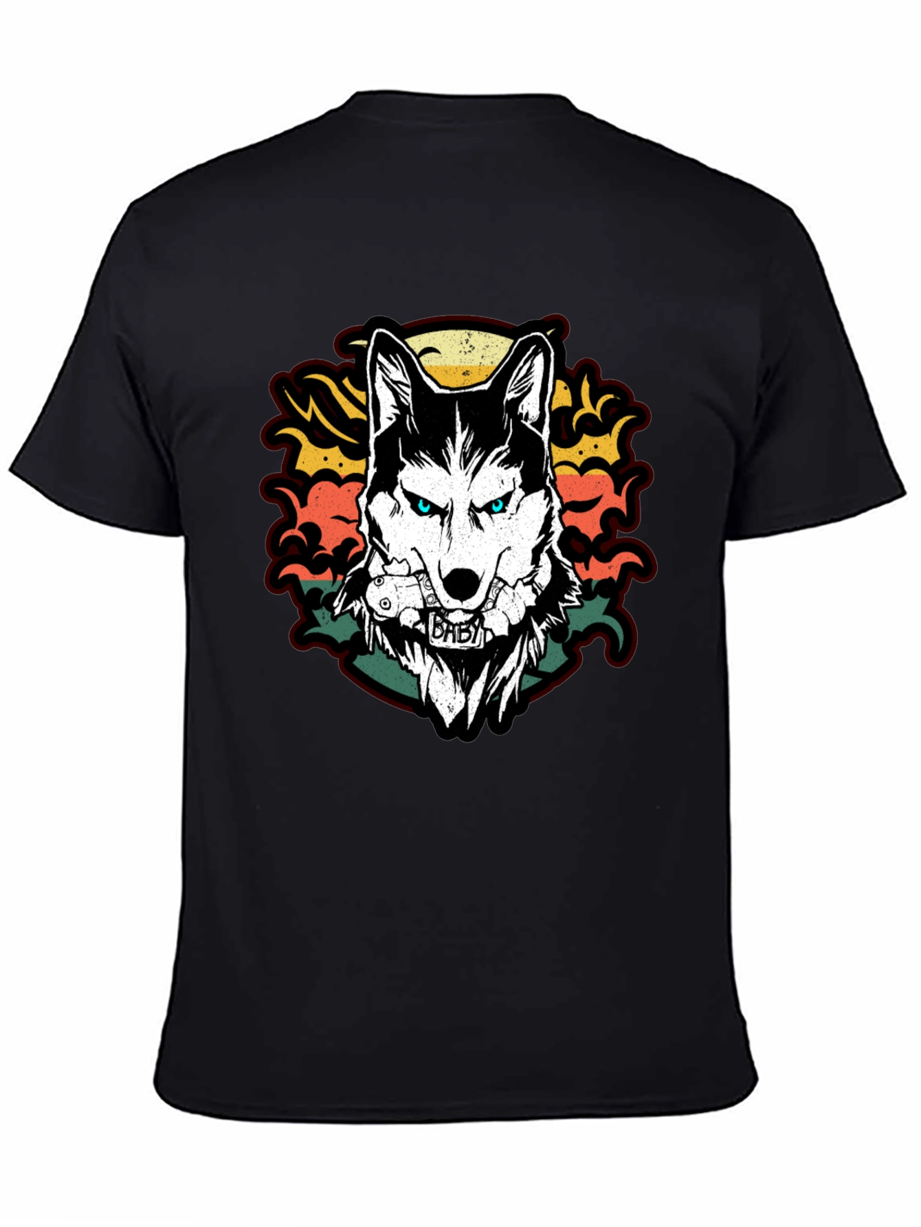 Cool Graphic Wolf T-Shirt