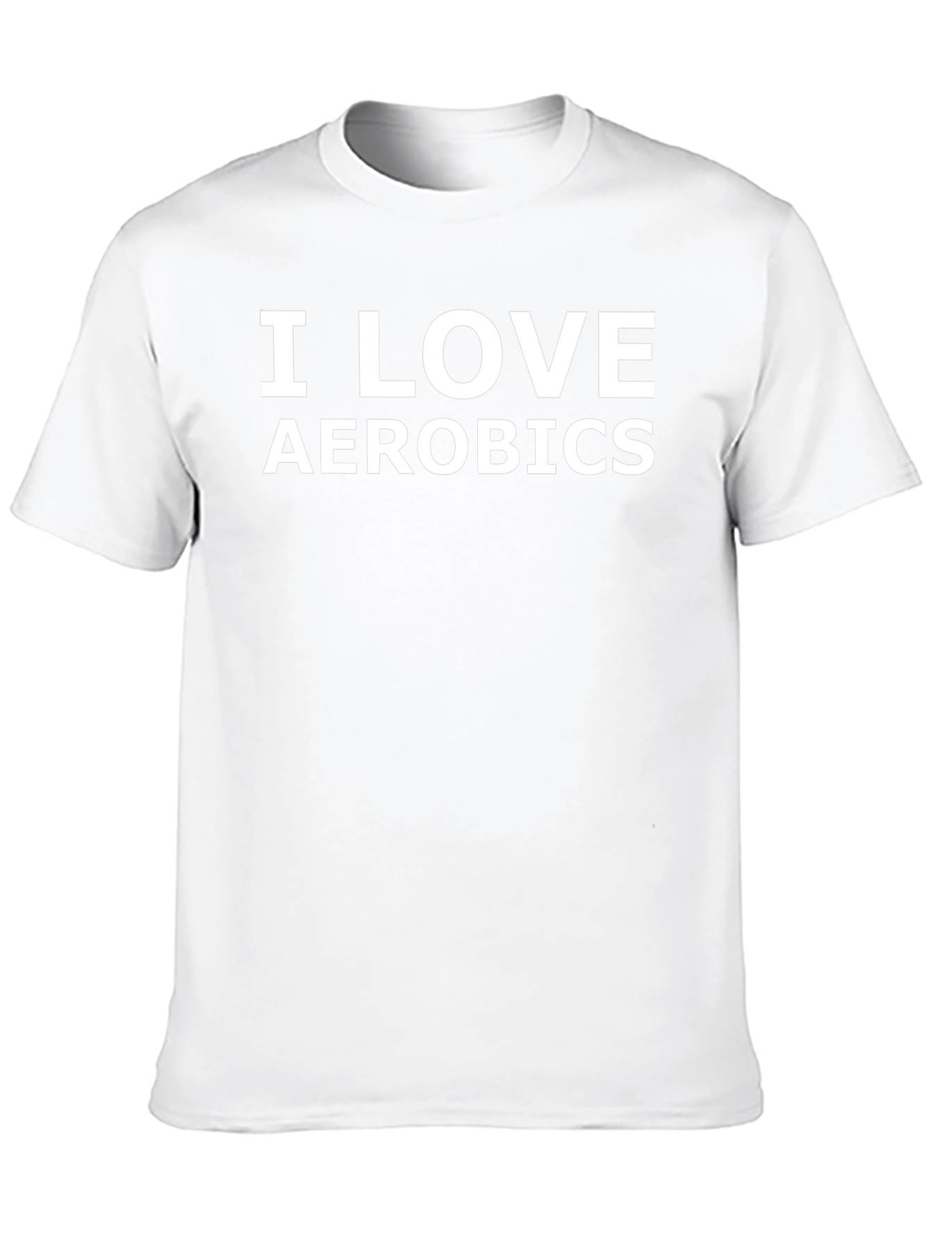 I Love Aerobics Black T-Shirt - Fitness Apparel