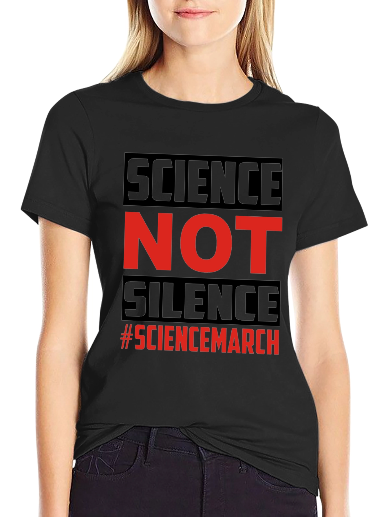 Science Not Silence T-Shirt - Science March Tee