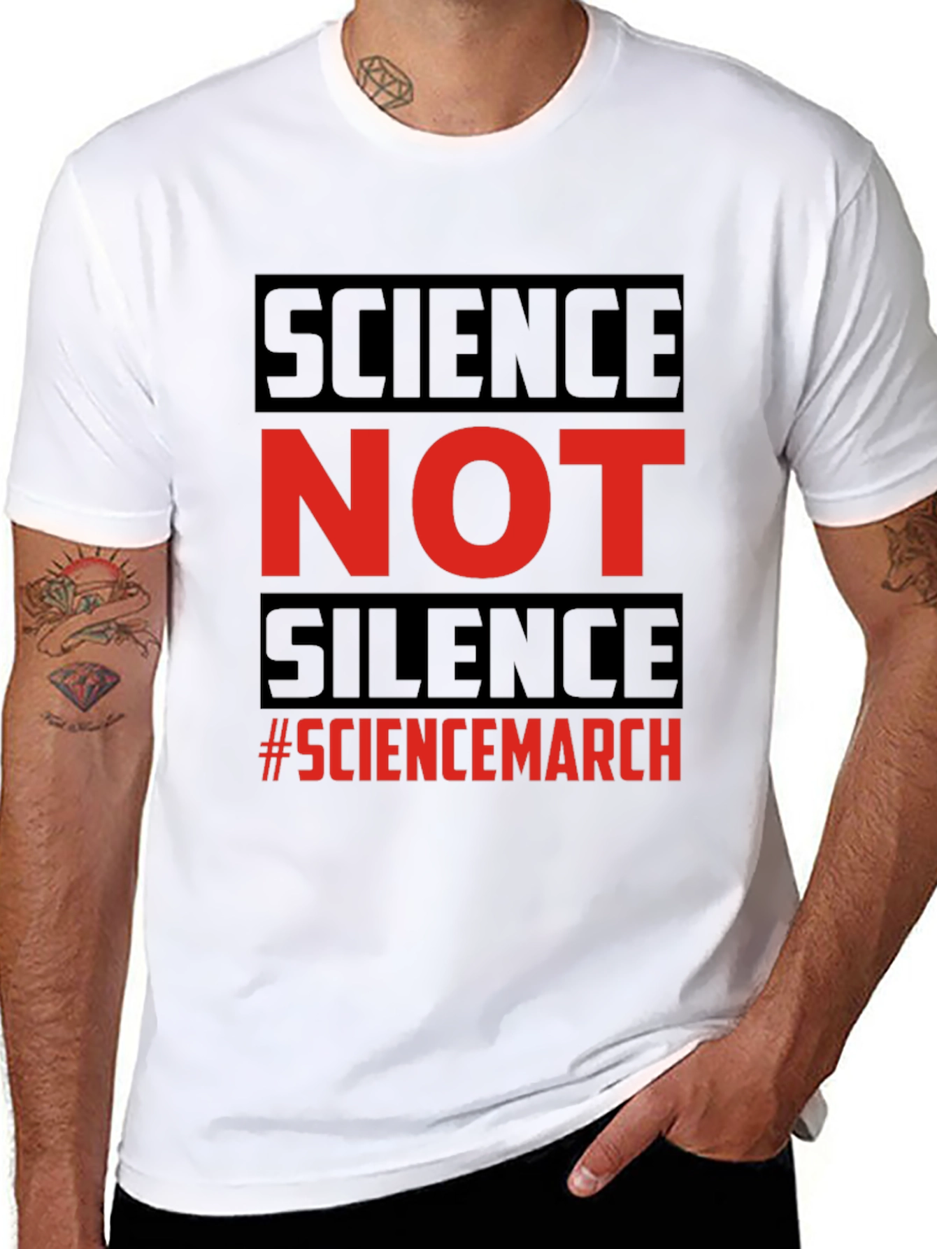 Science Not Silence T-Shirt - Science March Tee