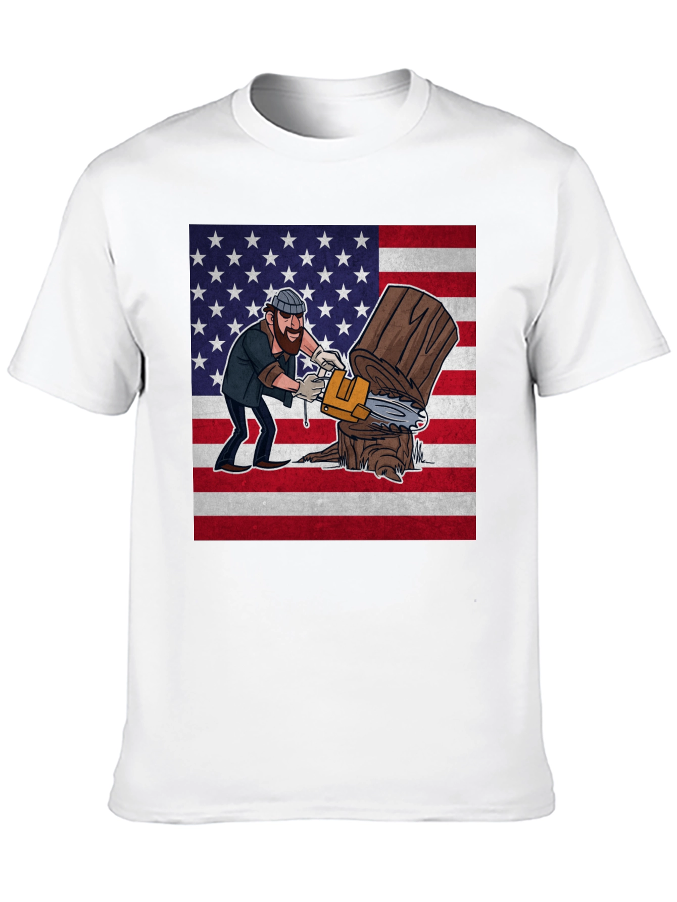 Lumberjack USA Flag Graphic Tee