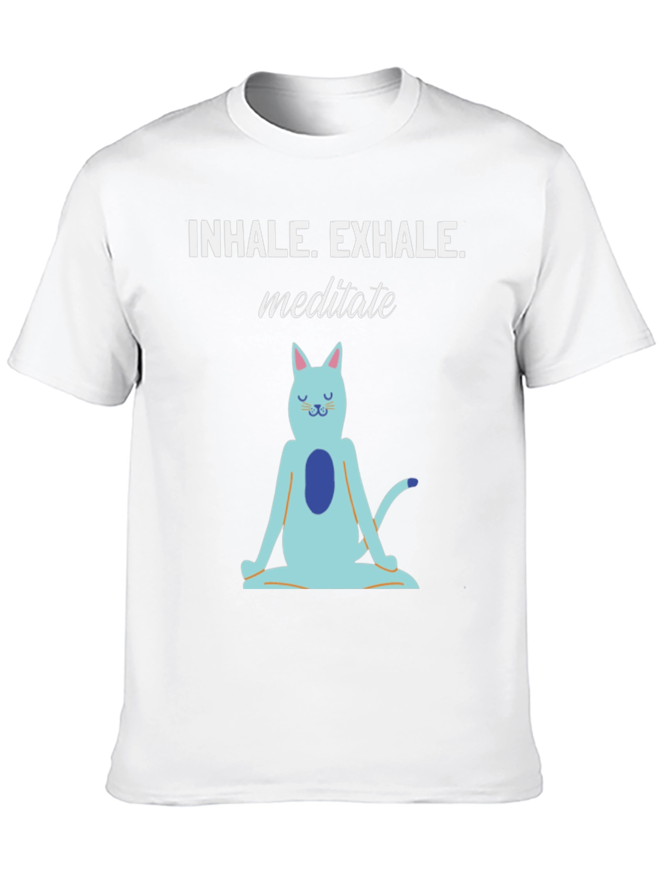 Meditating Cat Graphic T-Shirt