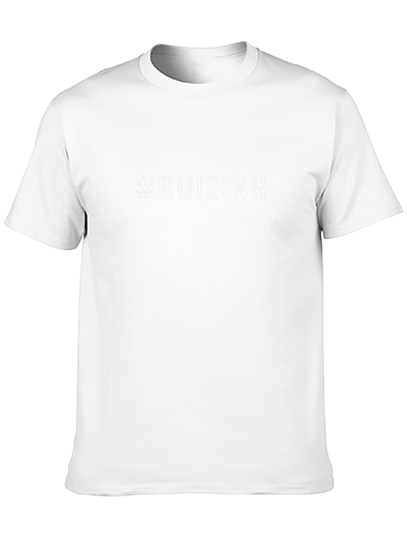 #Ruizing Black Graphic Tee - Modern Trendy Style