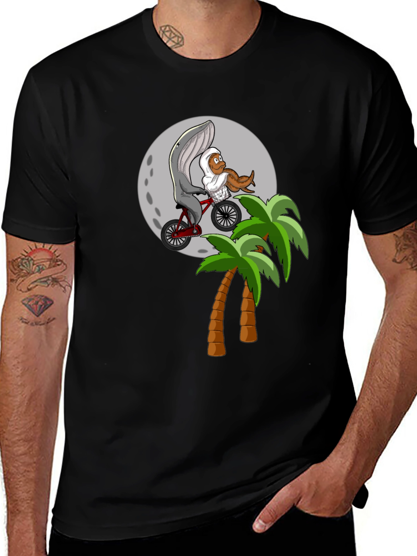 Whimsical Whale & Octopus T-Shirt