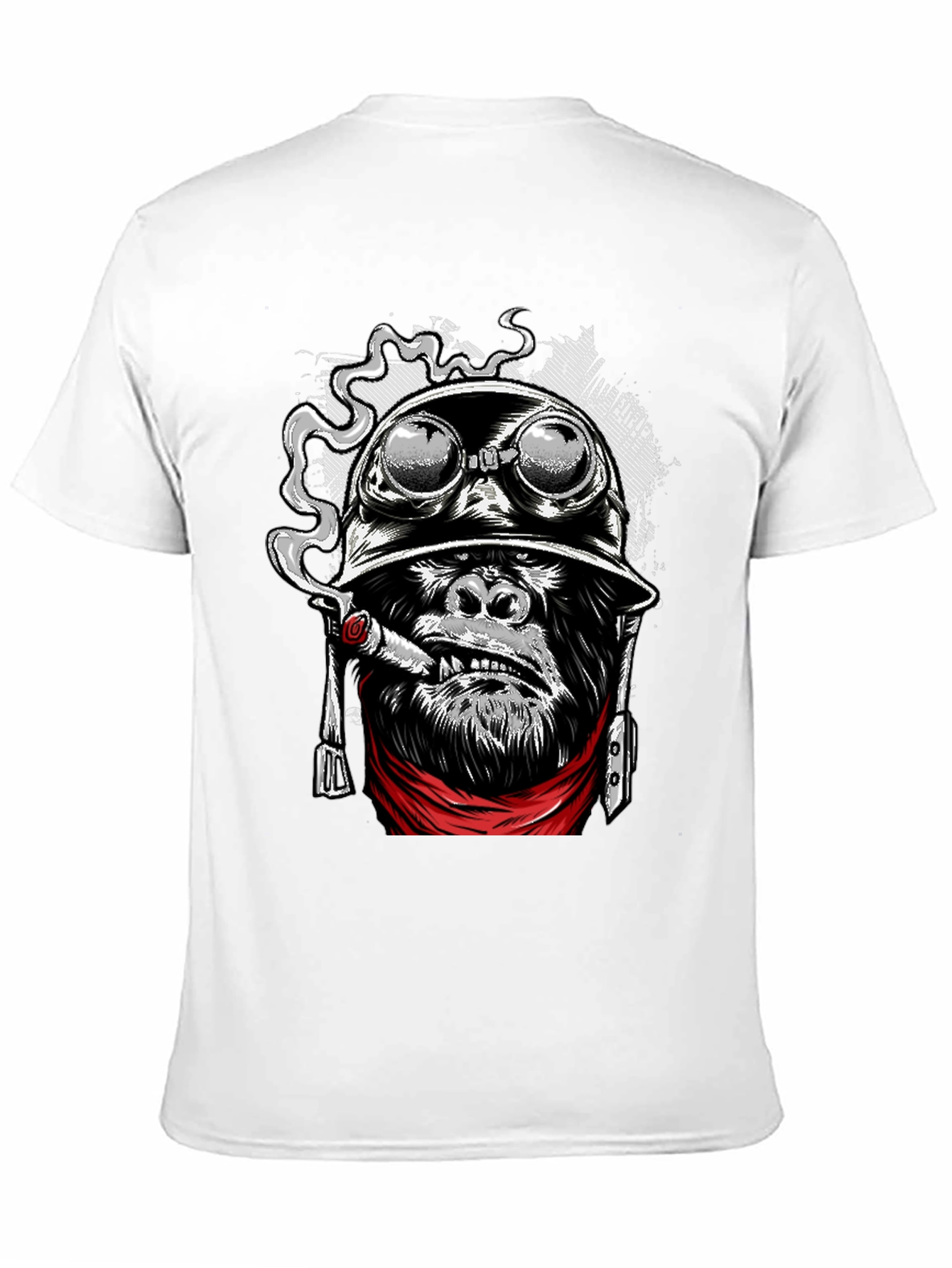 Cool Gorilla Aviator Helmet Cigar T-Shirt