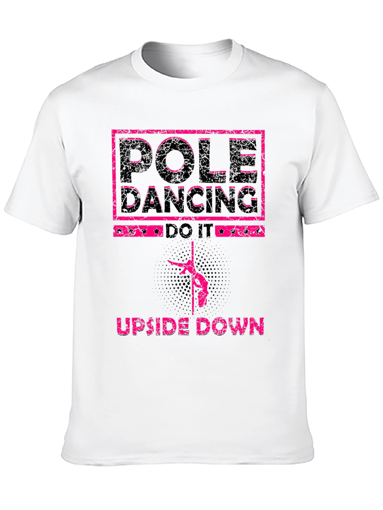 Pole Dancing Upside Down Graphic T-Shirt