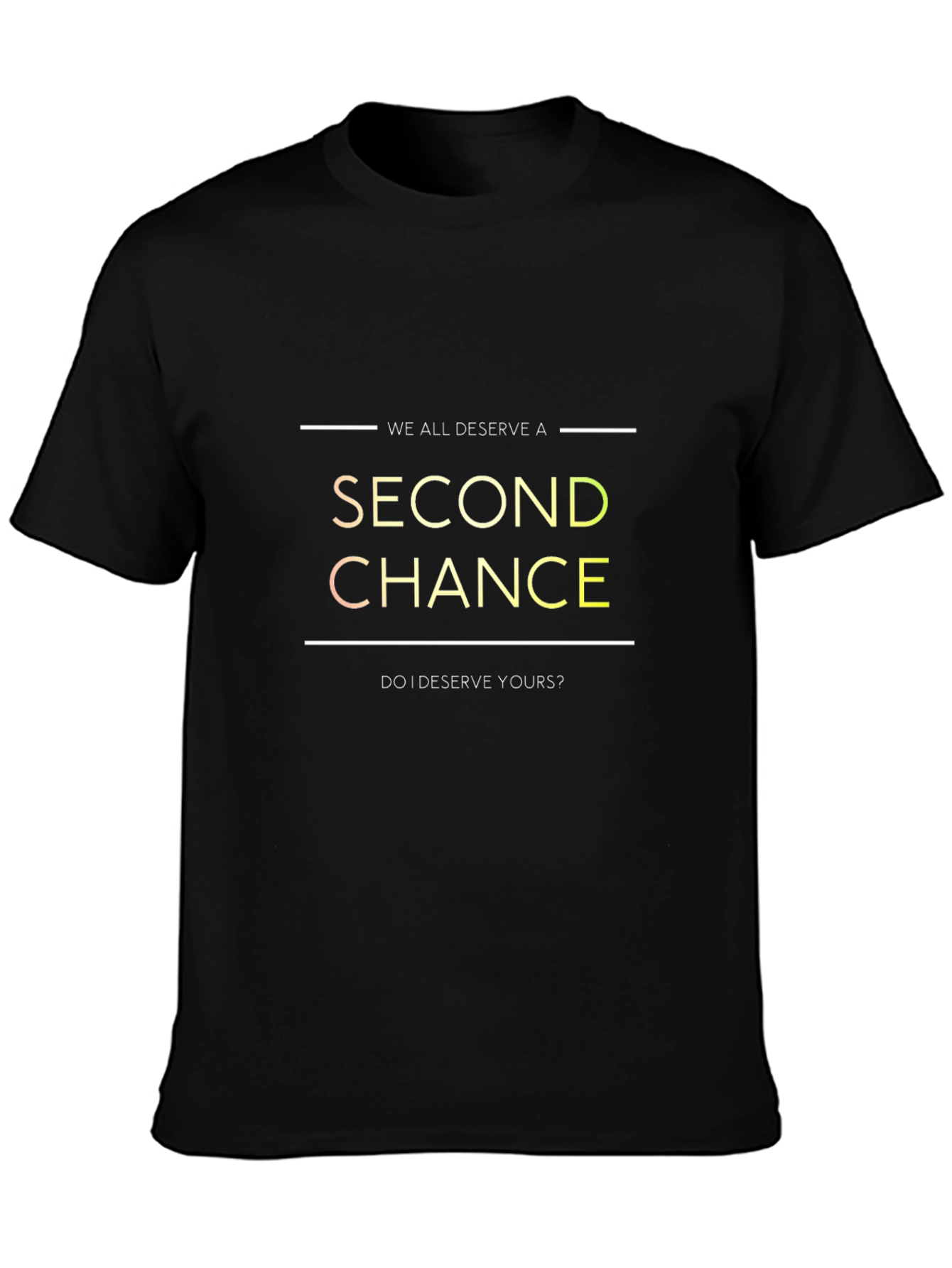 Second Chance Graphic T-Shirt - Black