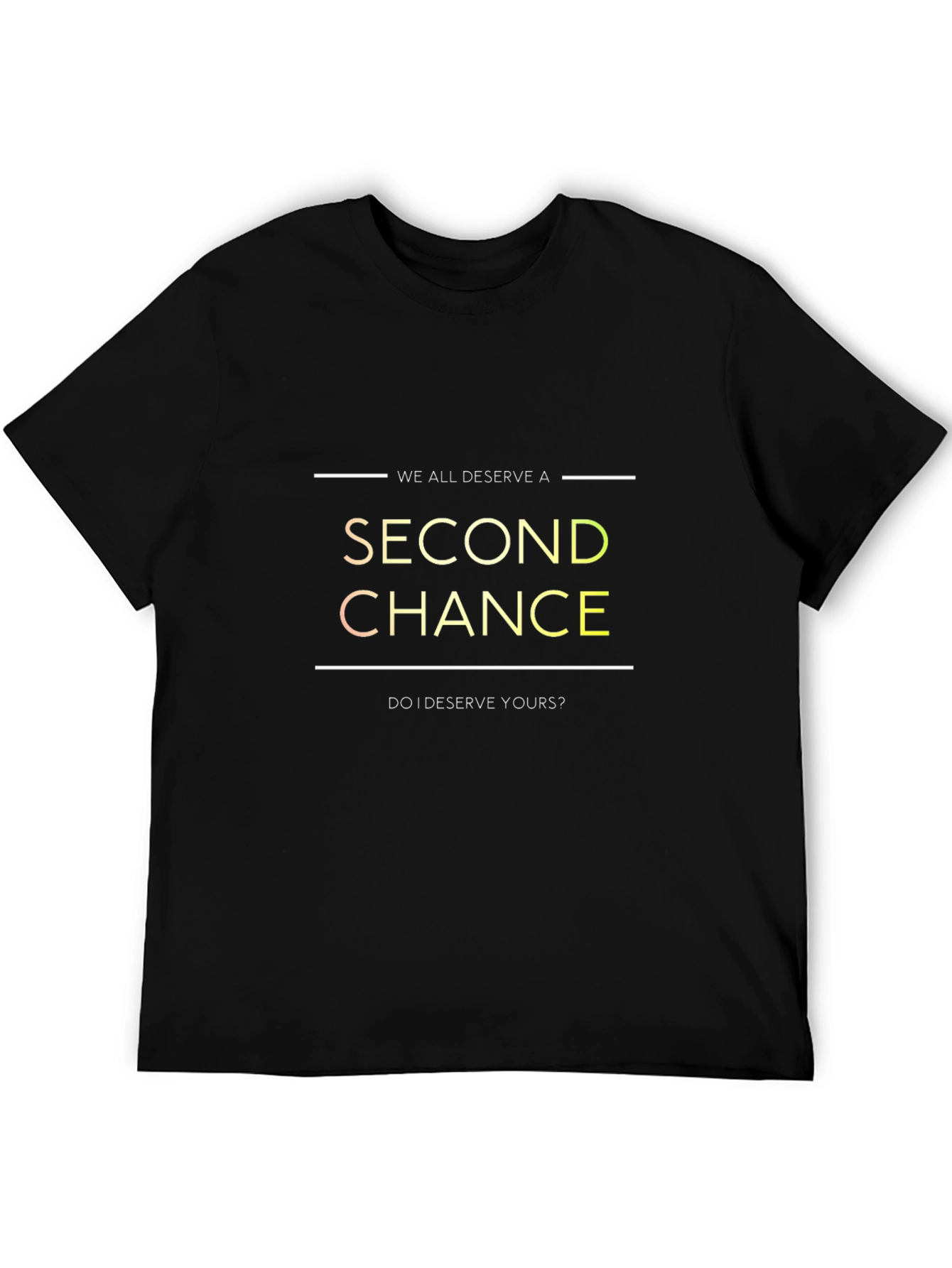 Second Chance Graphic T-Shirt - Black