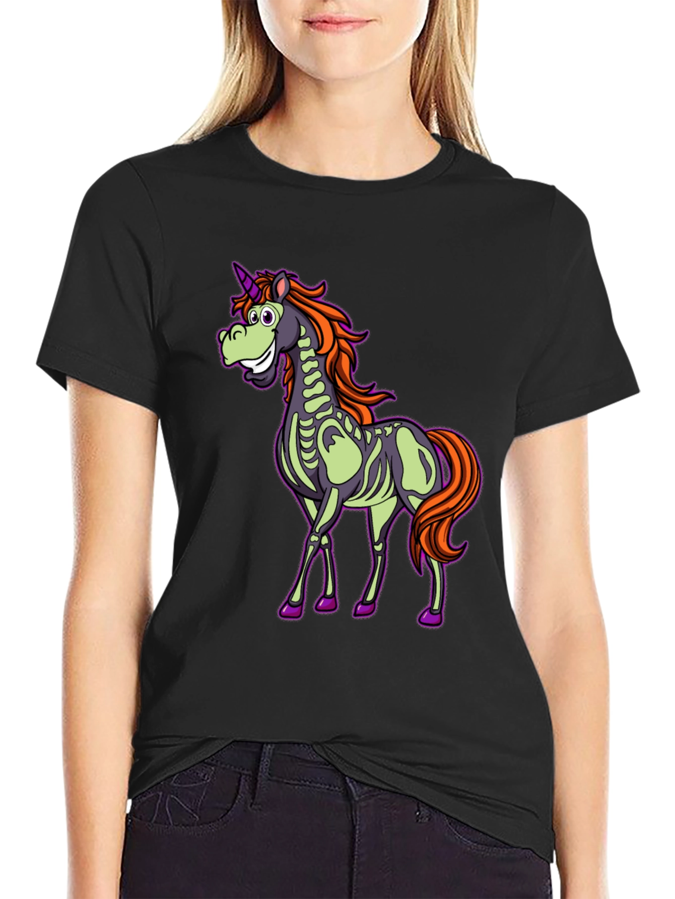 Skeleton Unicorn Graphic Tee