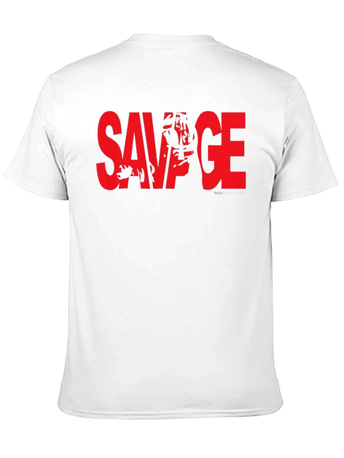 Savage Graphic Tee - Bold Red Print