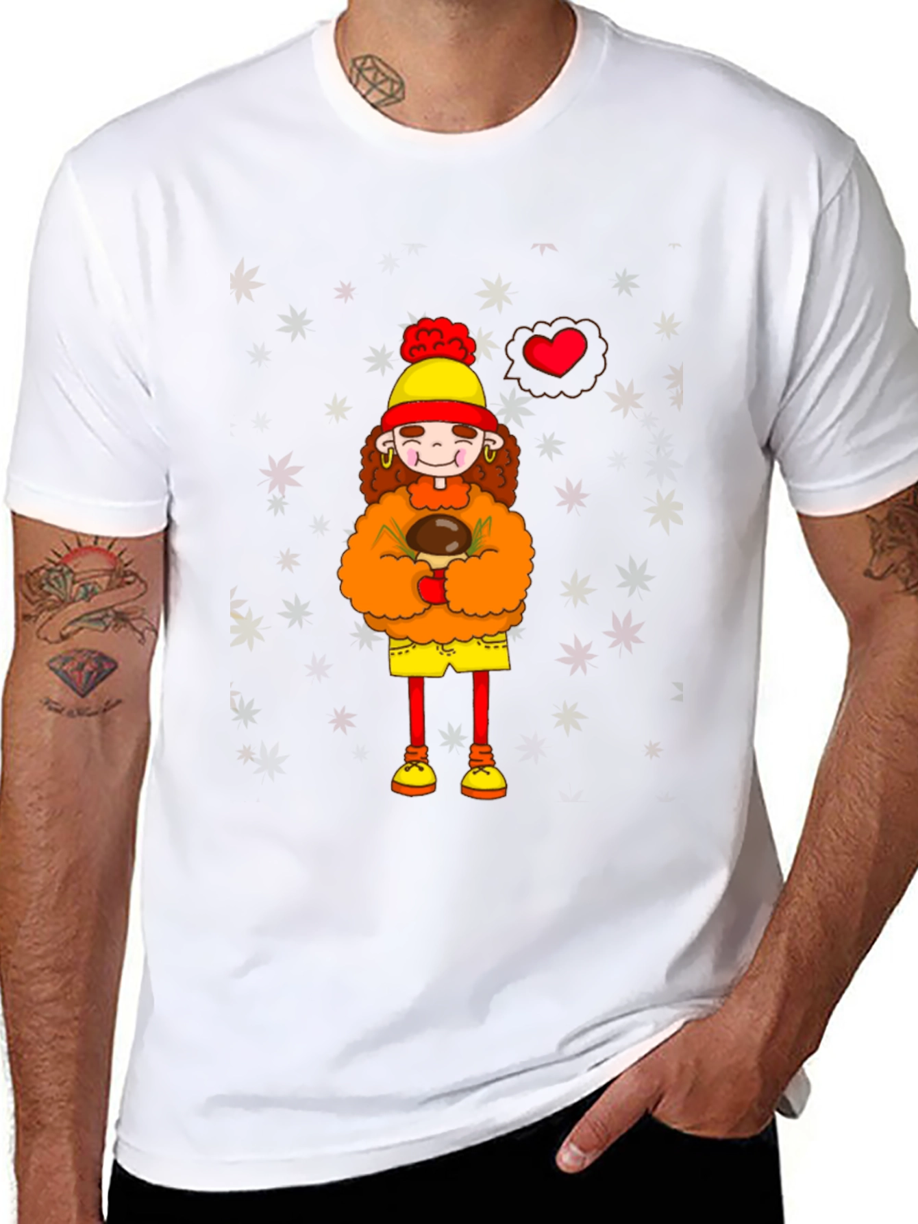 Cartoon Graphic Print T-Shirt