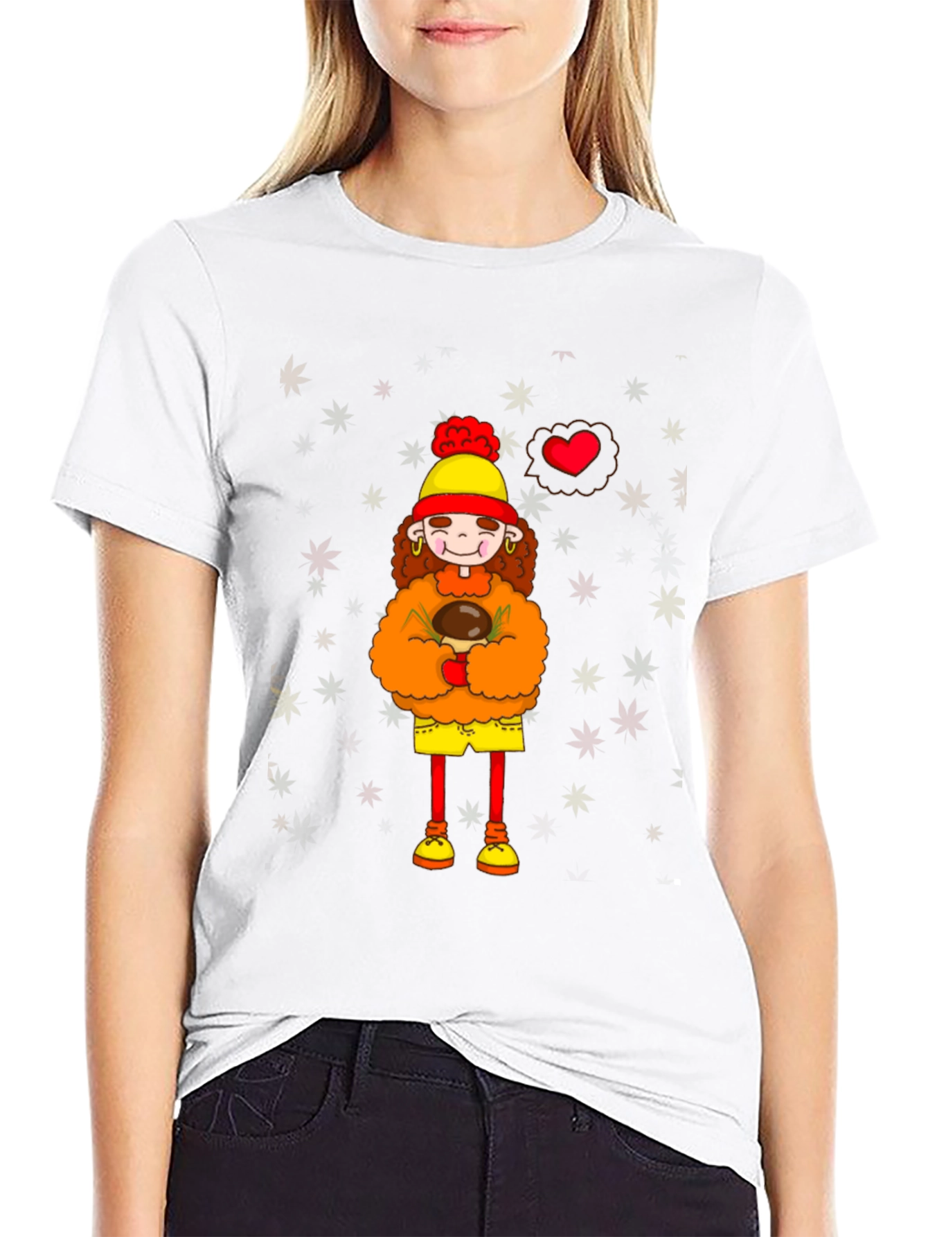 Cartoon Graphic Print T-Shirt