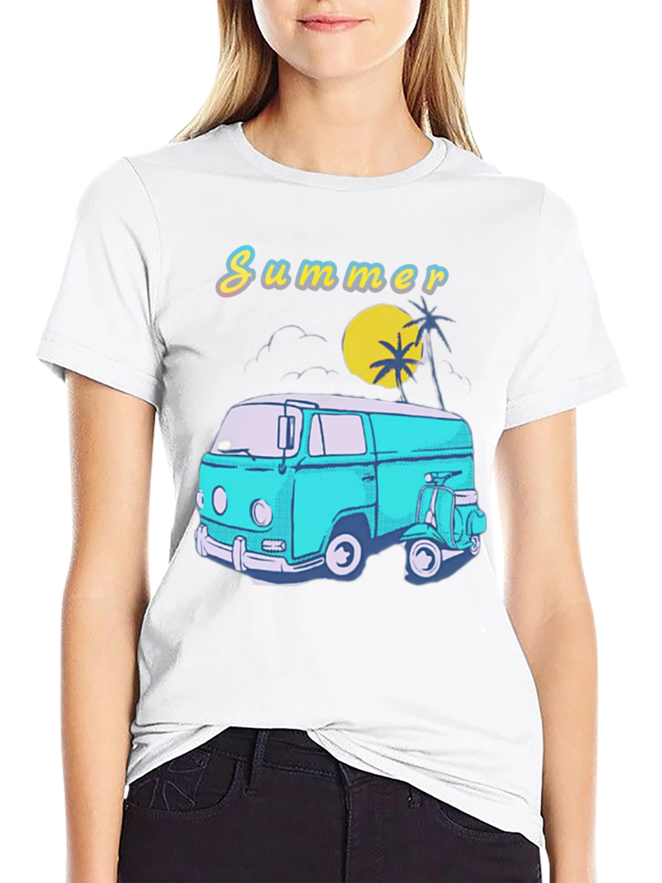 Summer Van Life T-Shirt - Retro Style