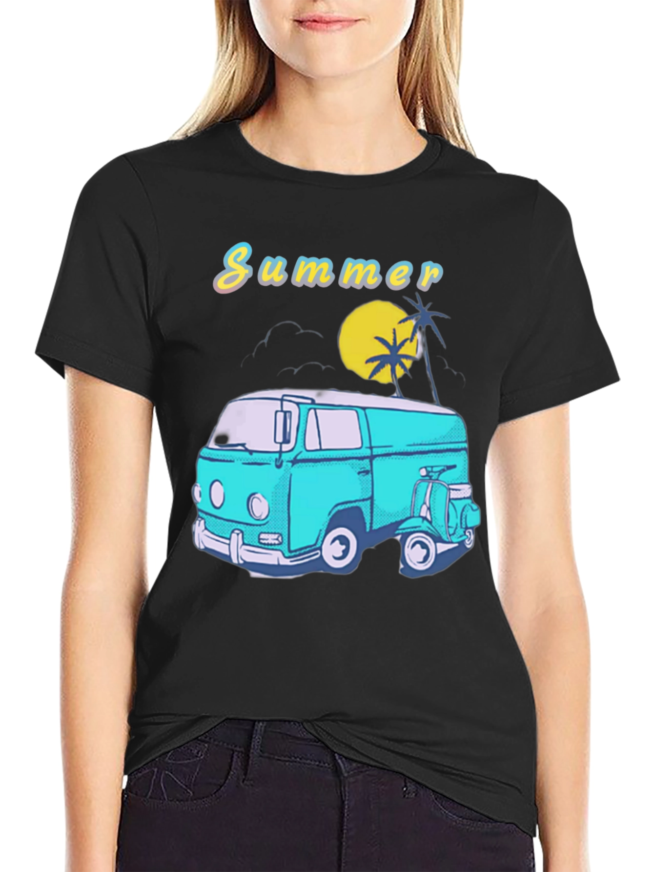 Summer Van Life T-Shirt - Retro Style