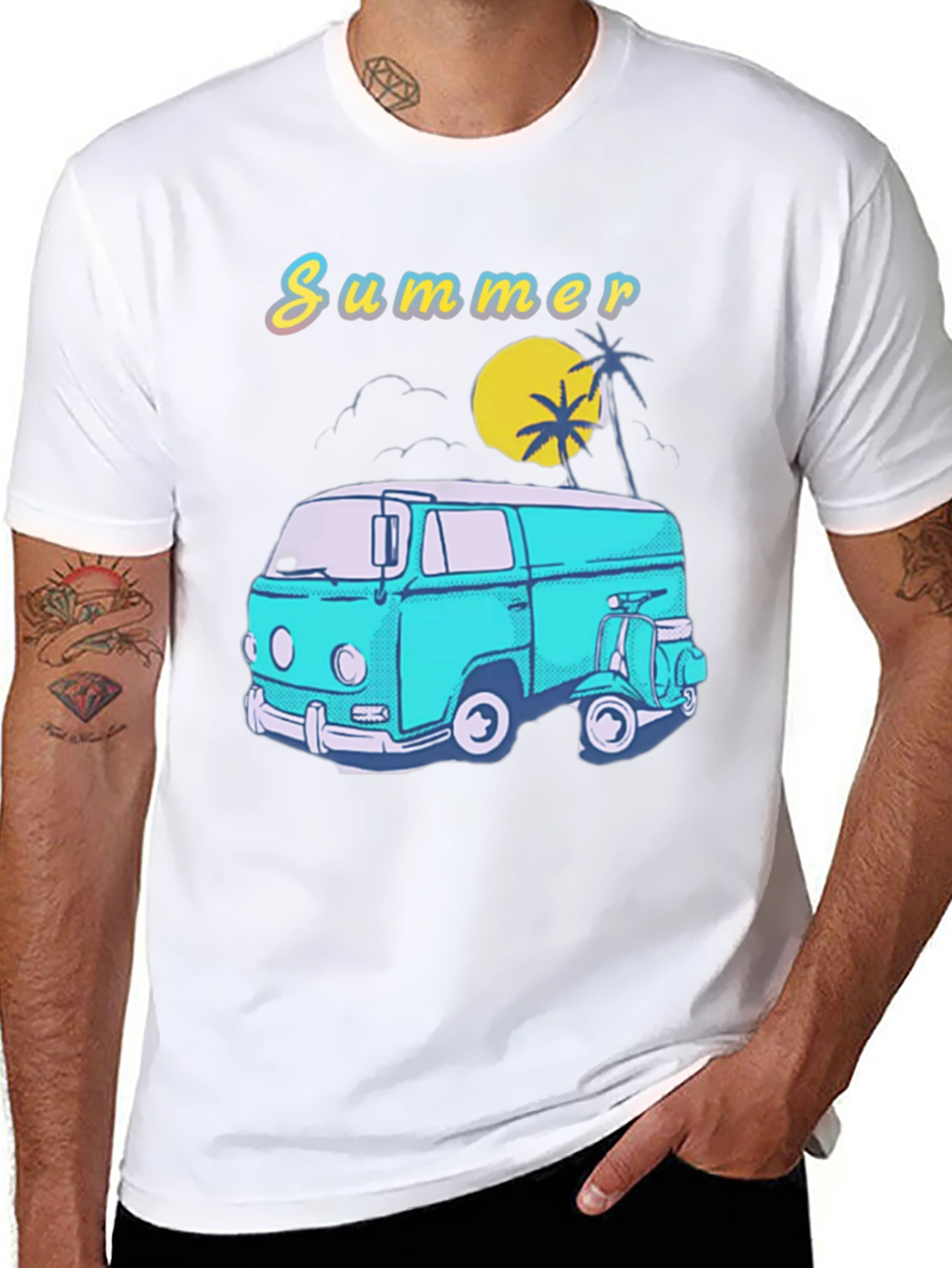 Summer Van Life T-Shirt - Retro Style