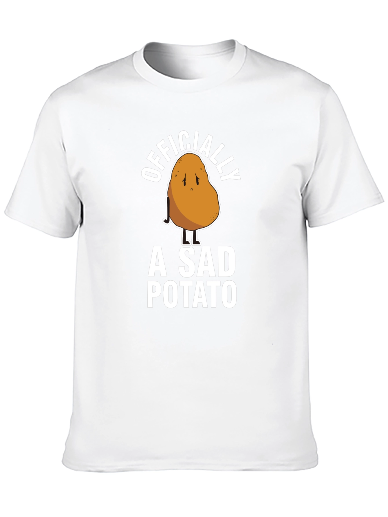 Officially A Sad Potato Funny Graphic T-Shirt