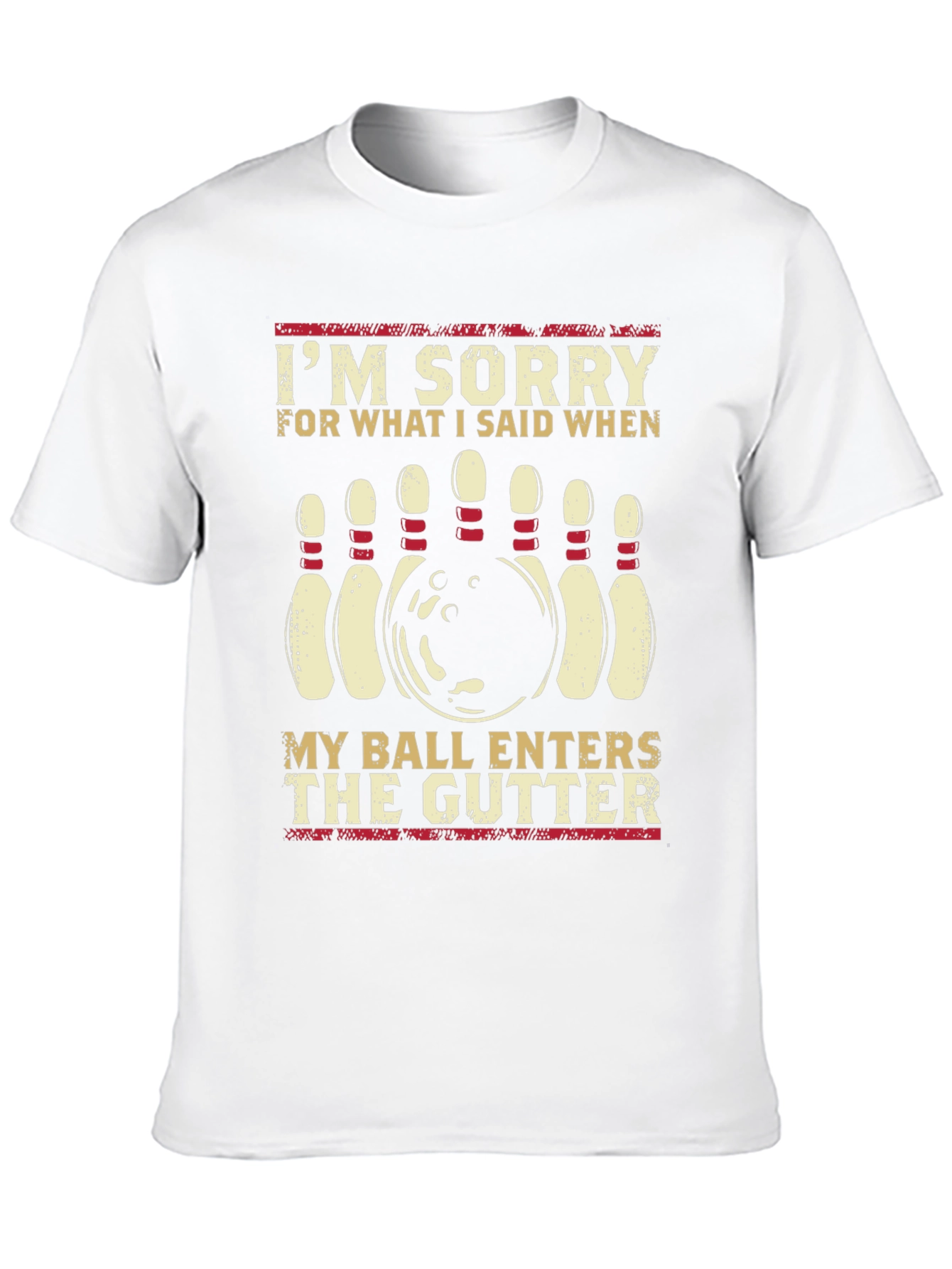 Bowling Humor Graphic T-Shirt