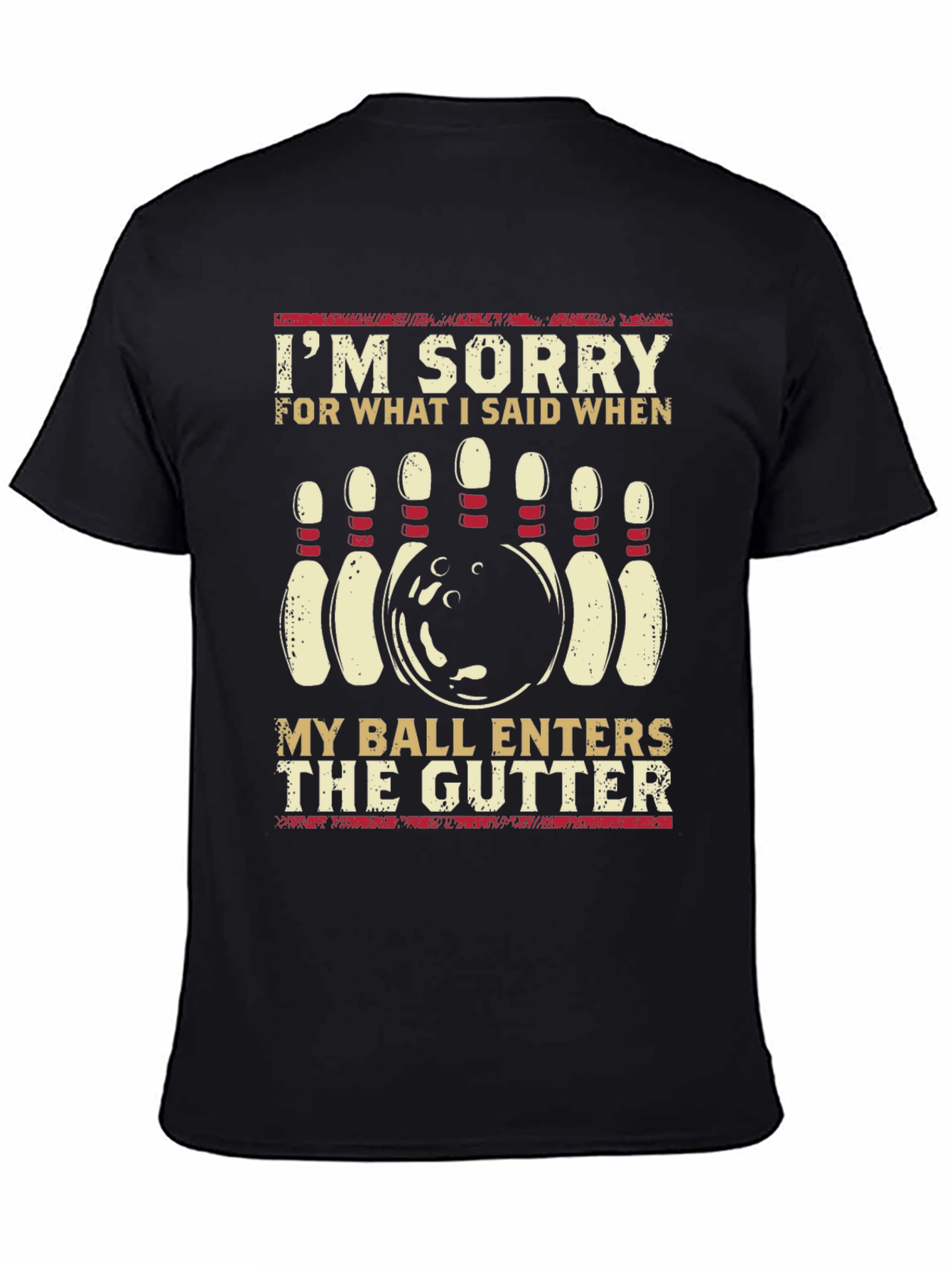 Bowling Humor Graphic T-Shirt