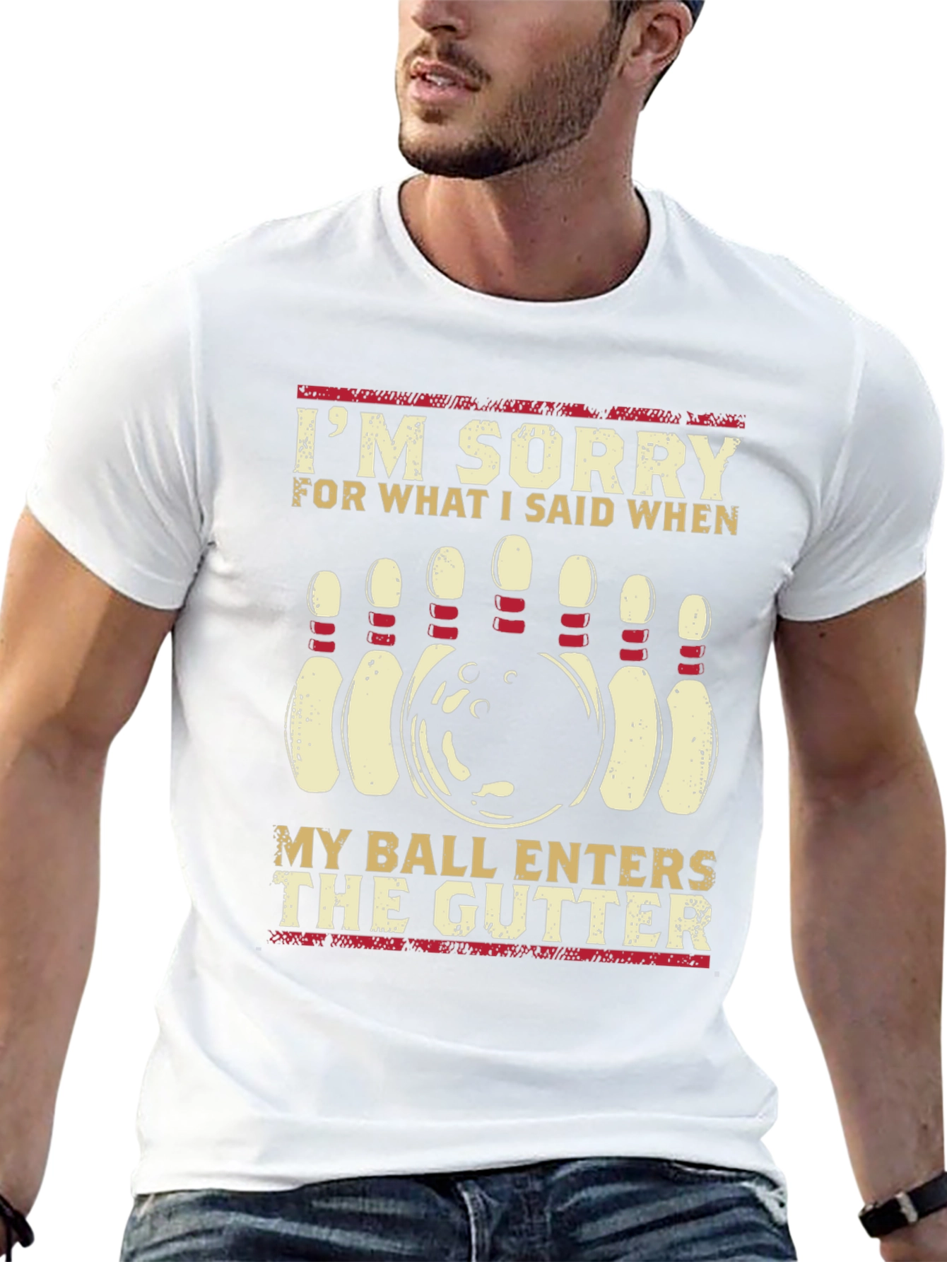 Bowling Humor Graphic T-Shirt