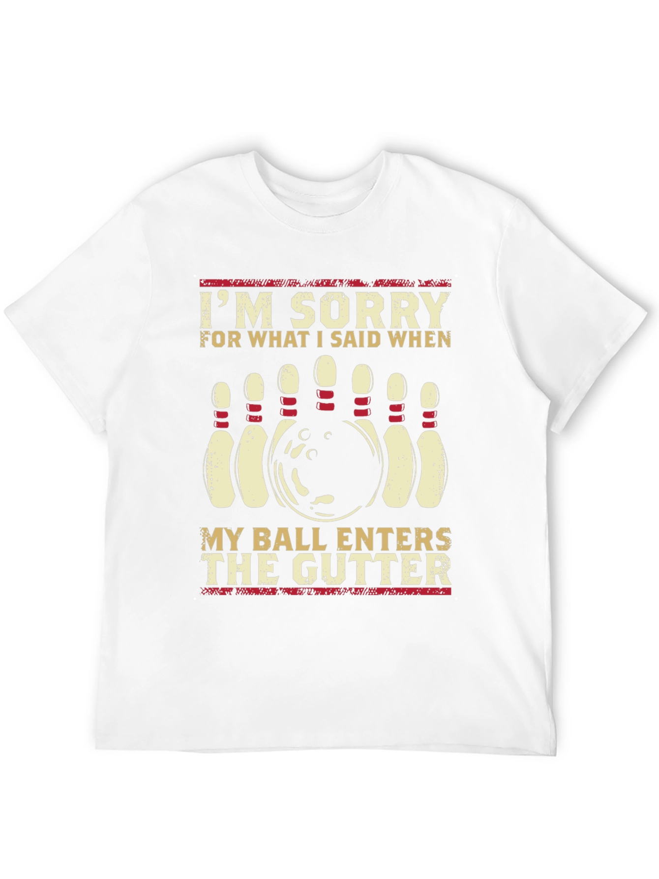 Bowling Humor Graphic T-Shirt