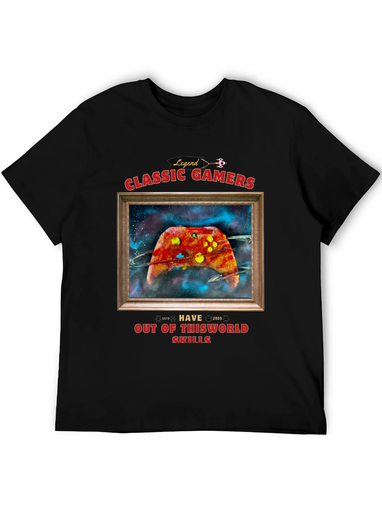 Classic Gamers Black T-Shirt