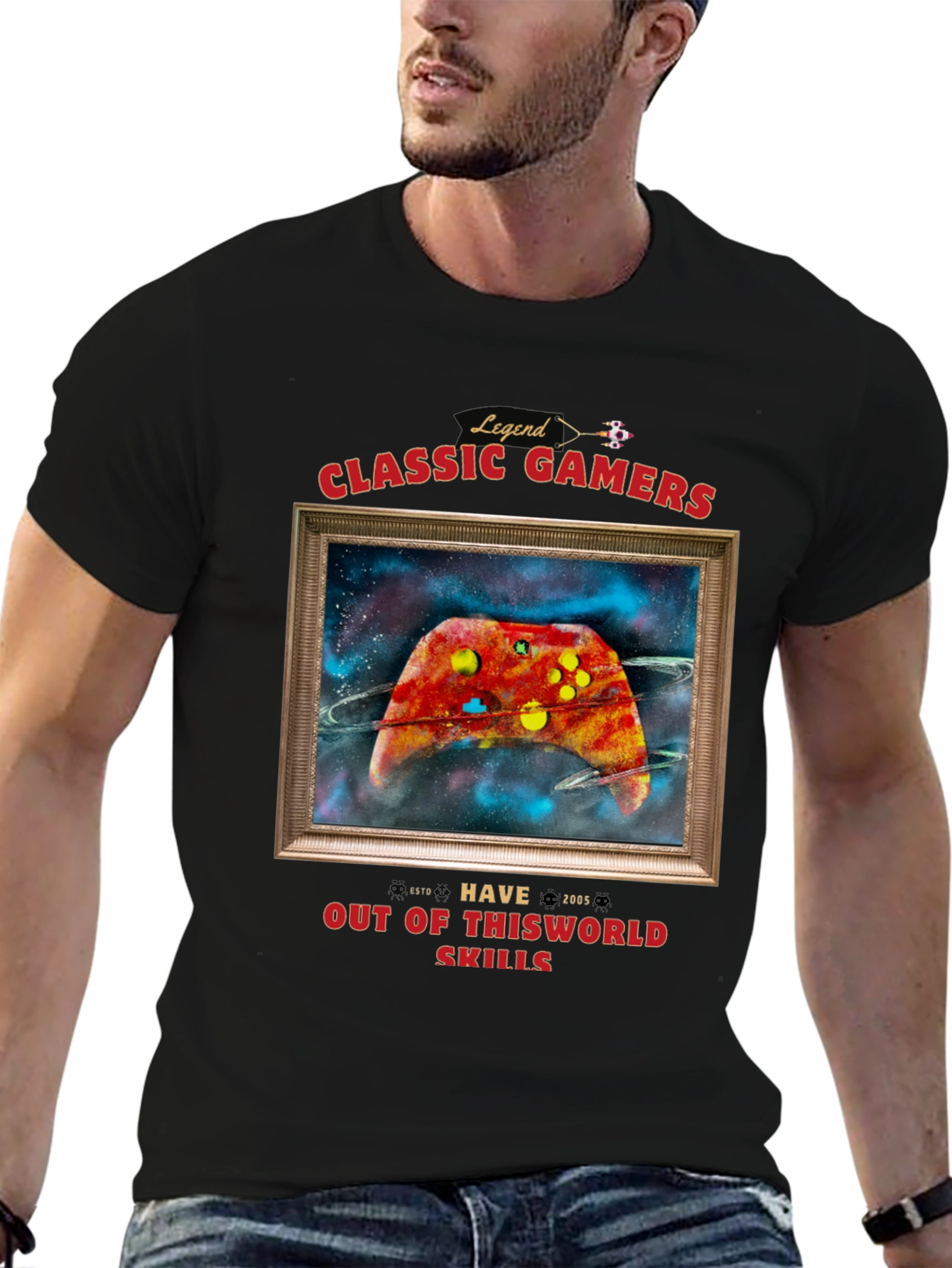 Classic Gamers Black T-Shirt
