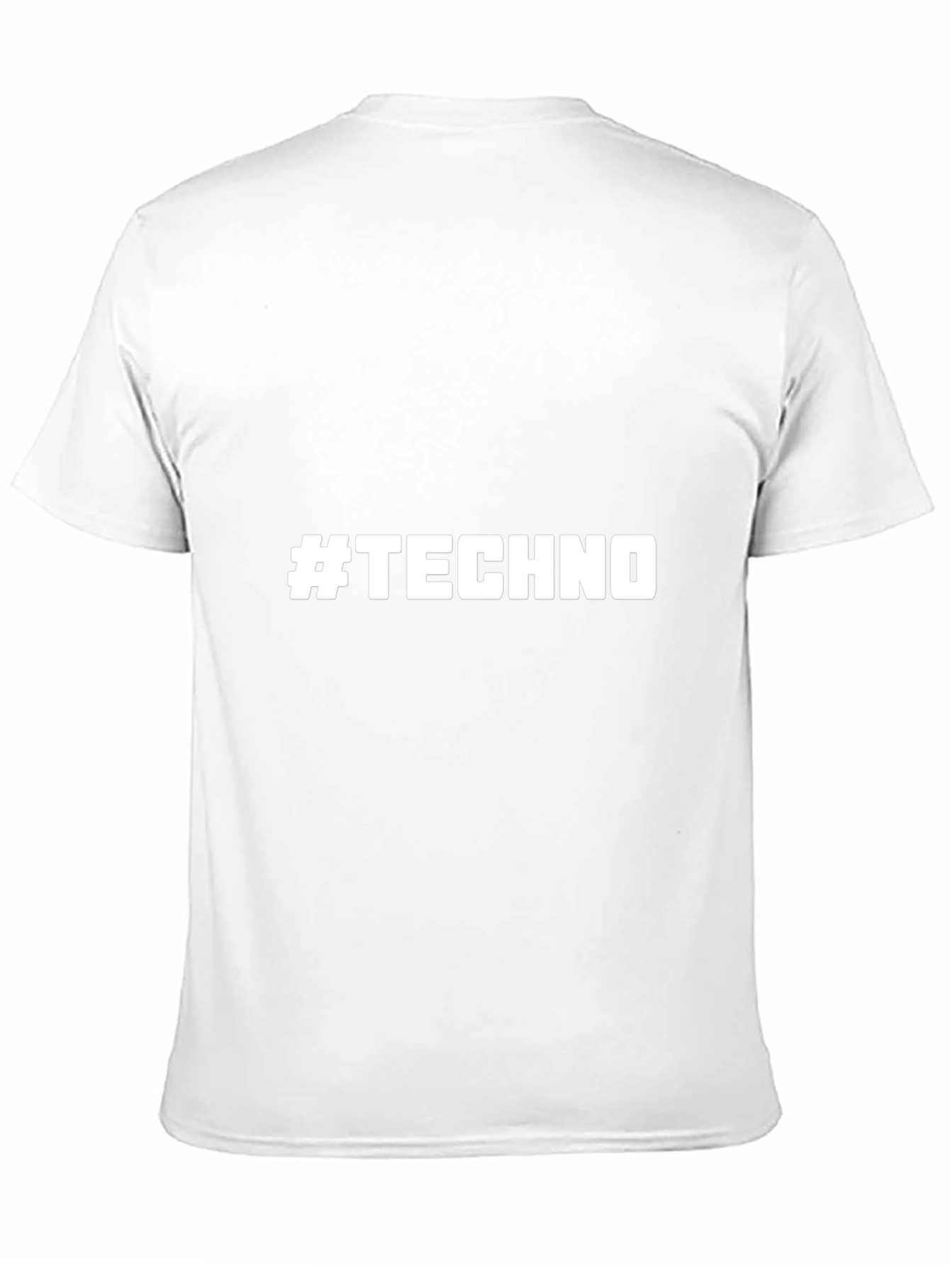 #TECHNO Graphic T-Shirt - Stylish Black Tee
