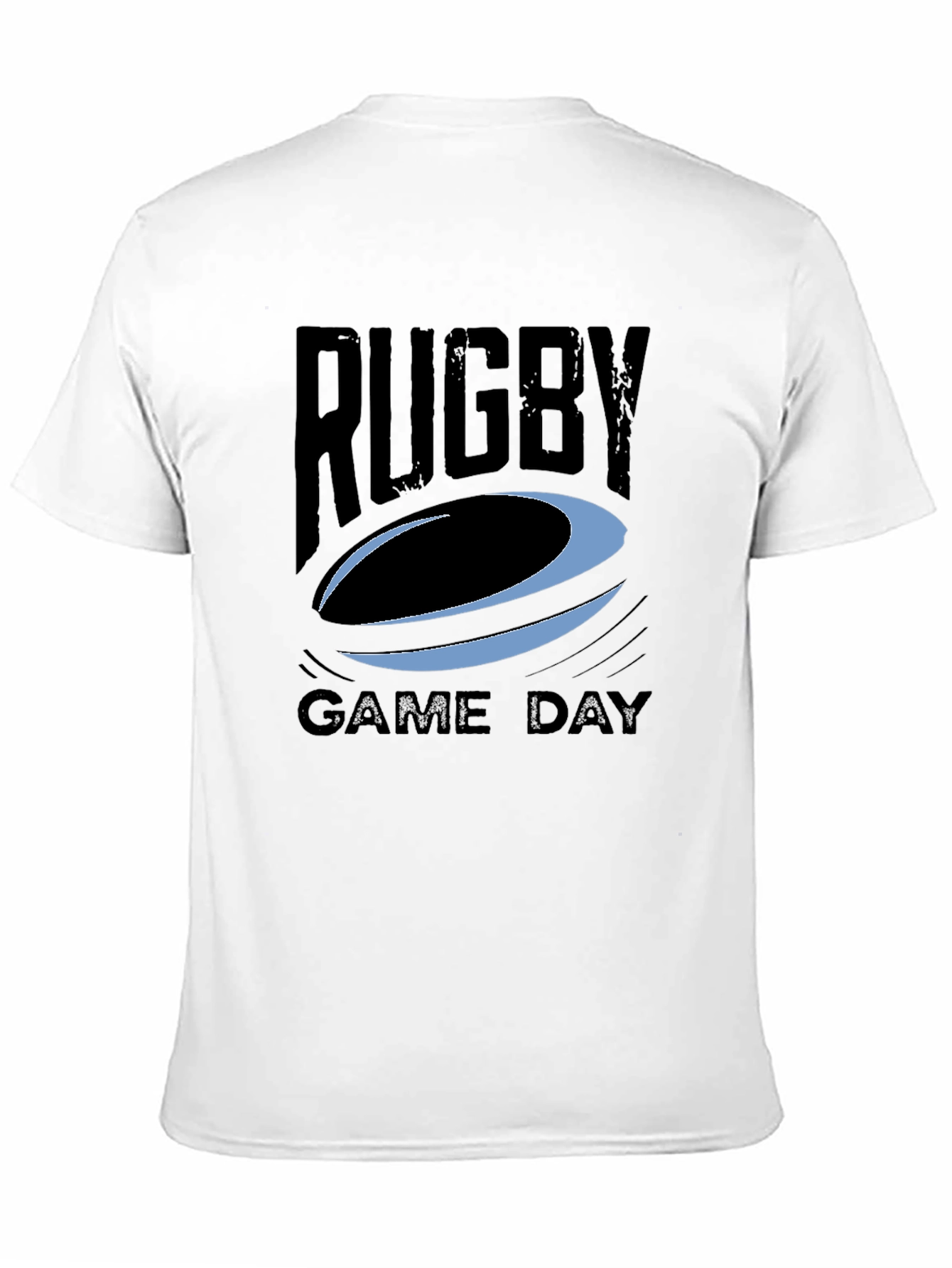 Rugby Game Day Graphic Tee - Black