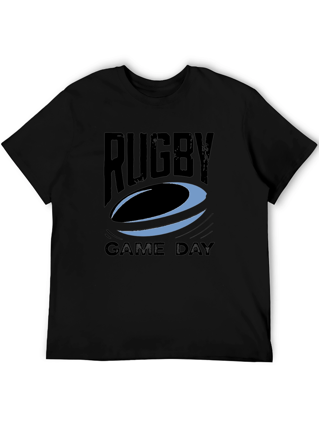 Rugby Game Day Graphic Tee - Black