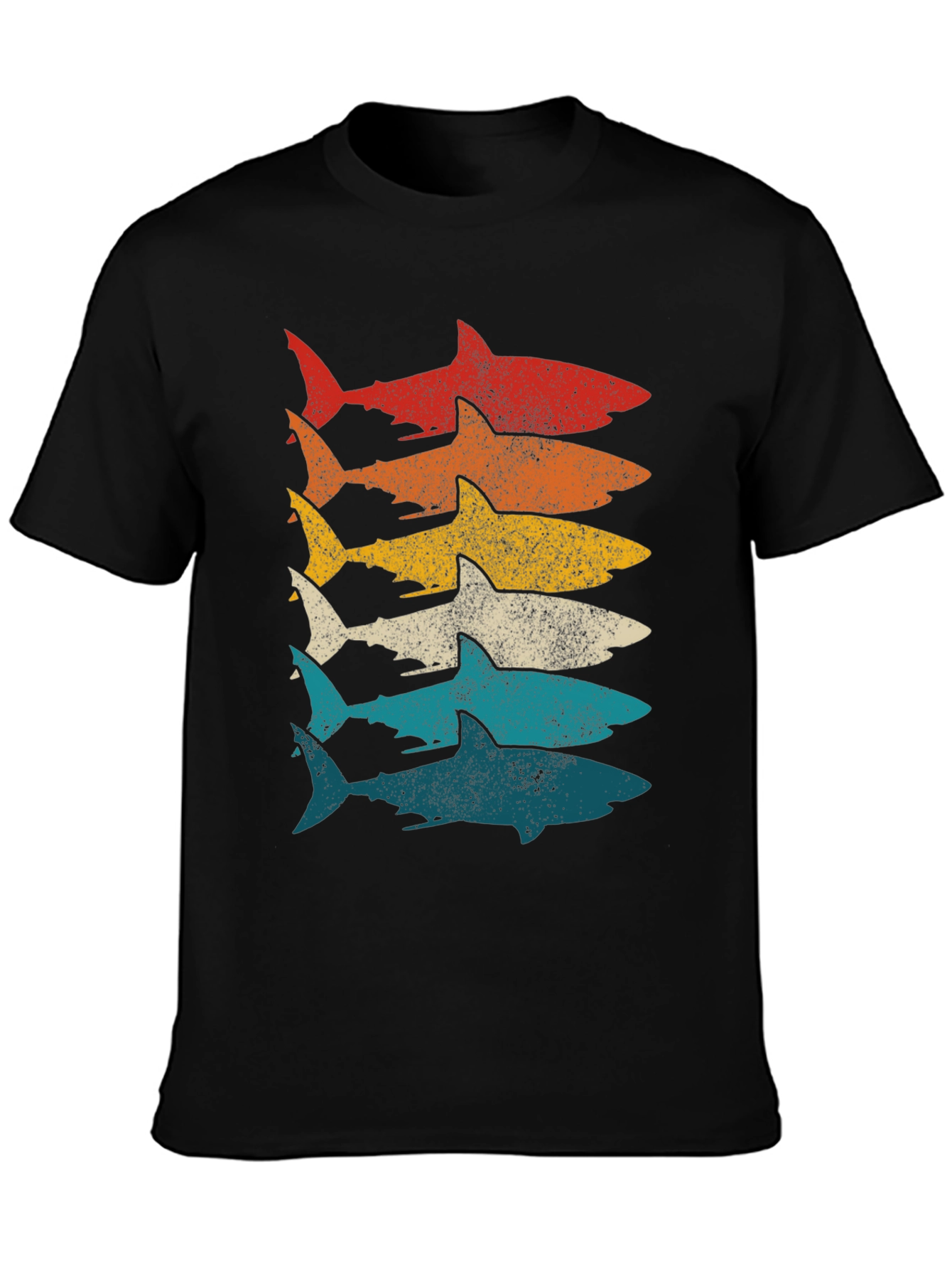 Retro Shark Stack T-Shirt