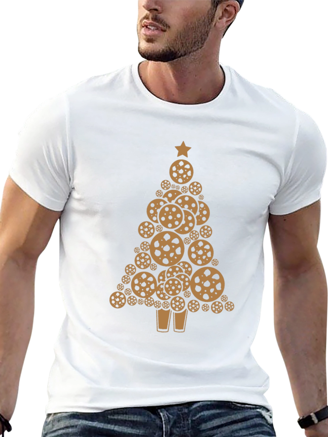 Cookie Christmas Tree Graphic T-Shirt