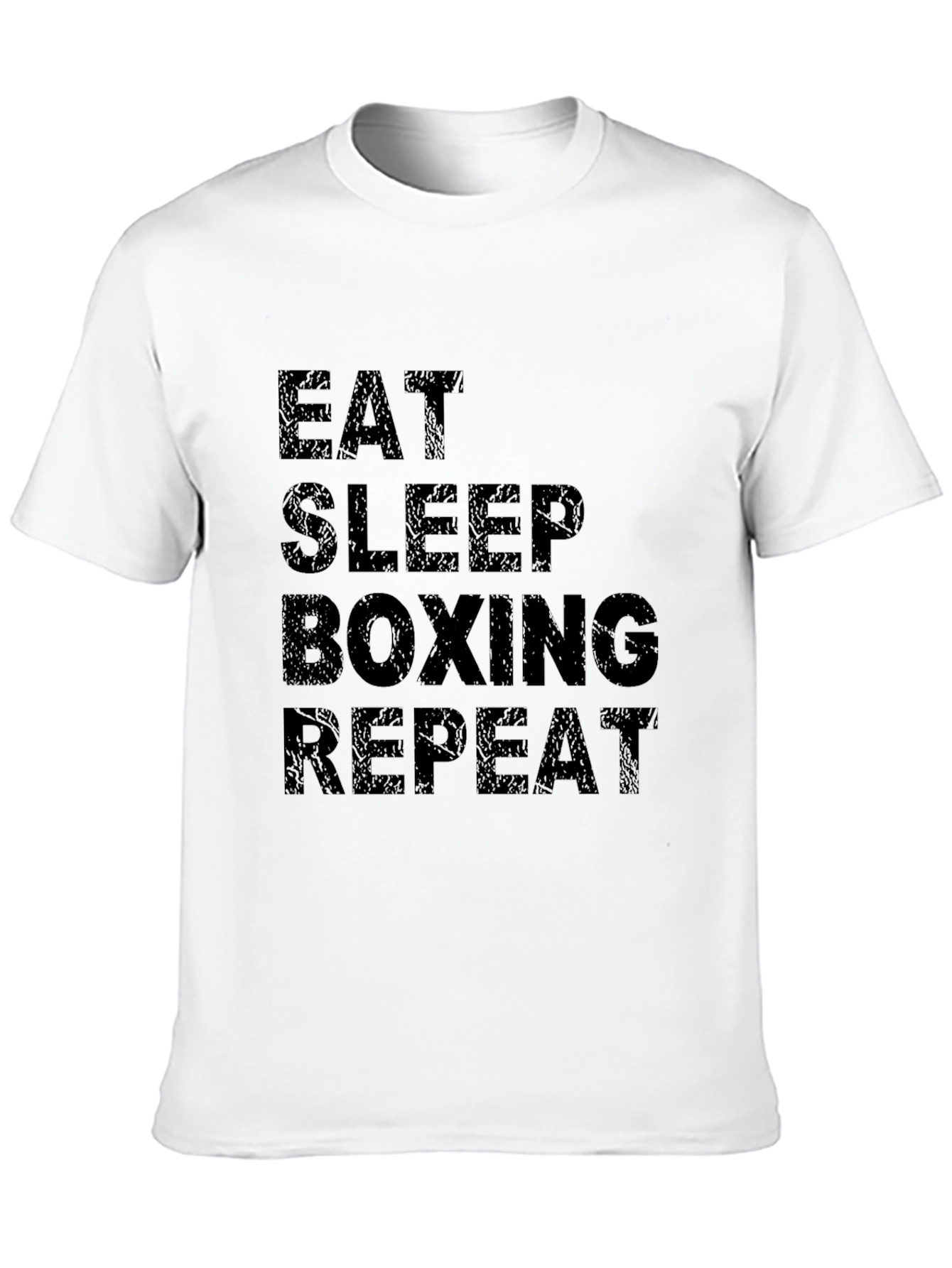 Eat Sleep Boxing Repeat Black T-Shirt
