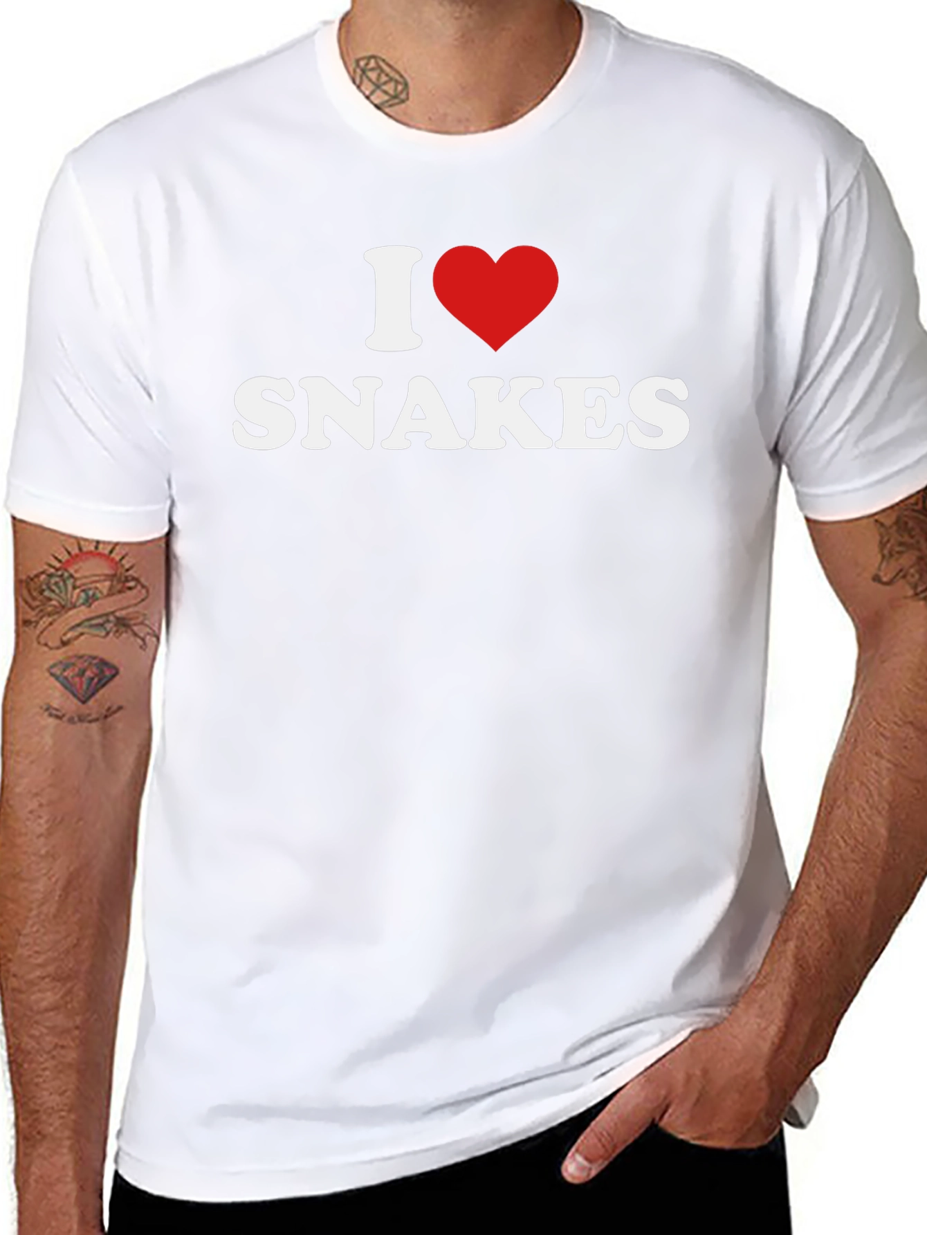 I Heart Snakes T-Shirt - Bold Graphic Tee