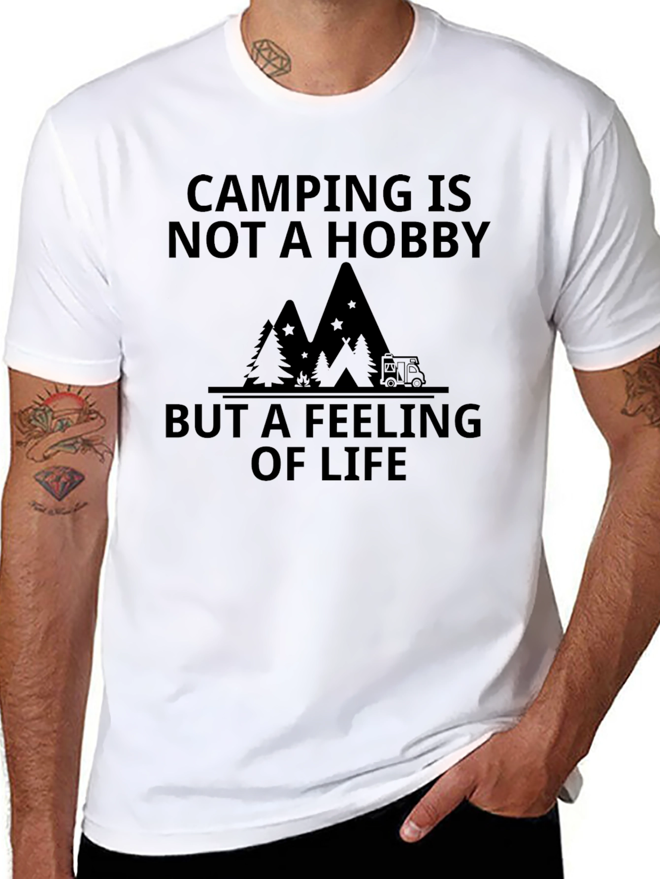 Camping is a Feeling of Life T-Shirt