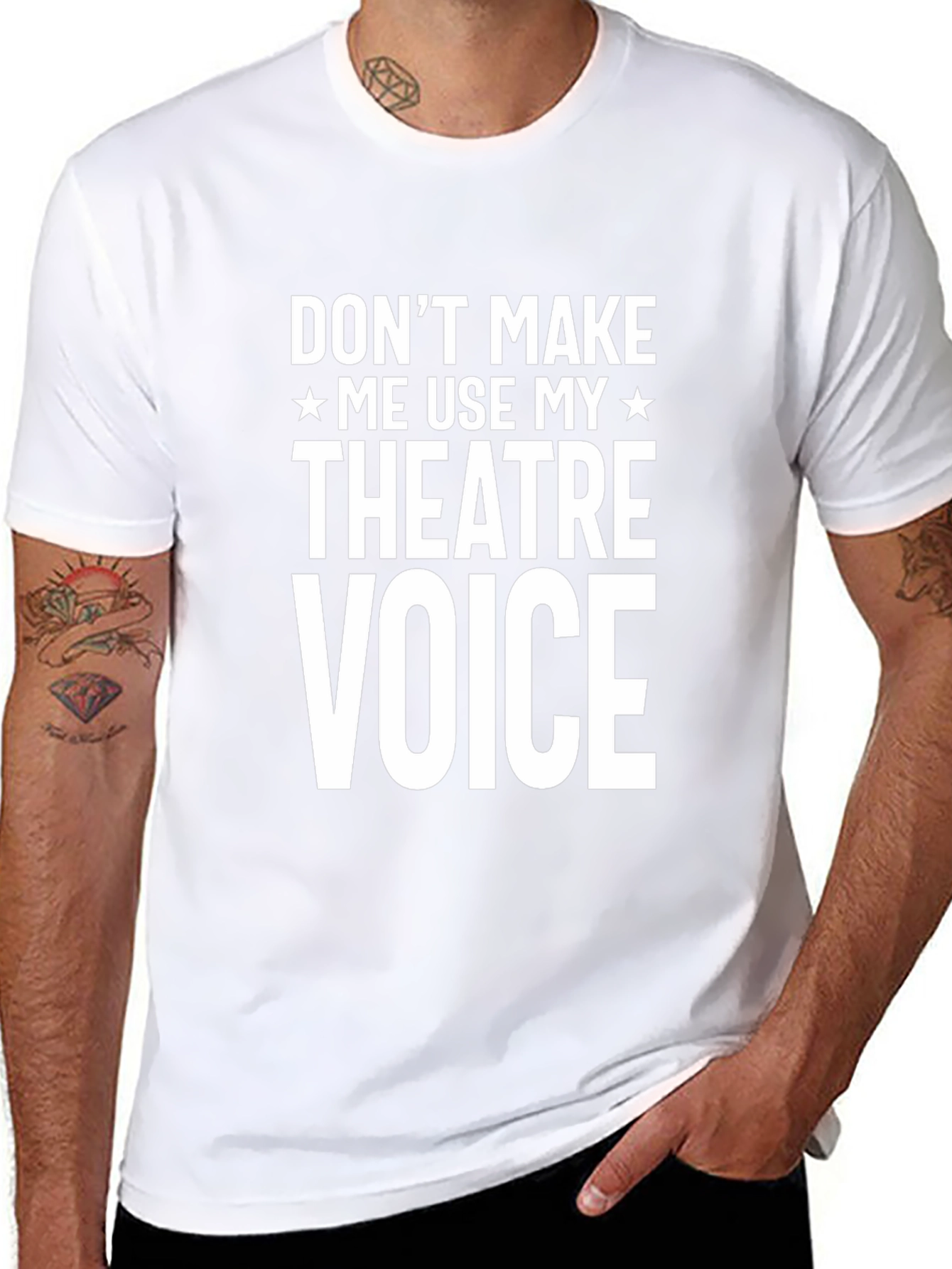 Theater Voice Graphic Tee - Funny Actor T-Shirt