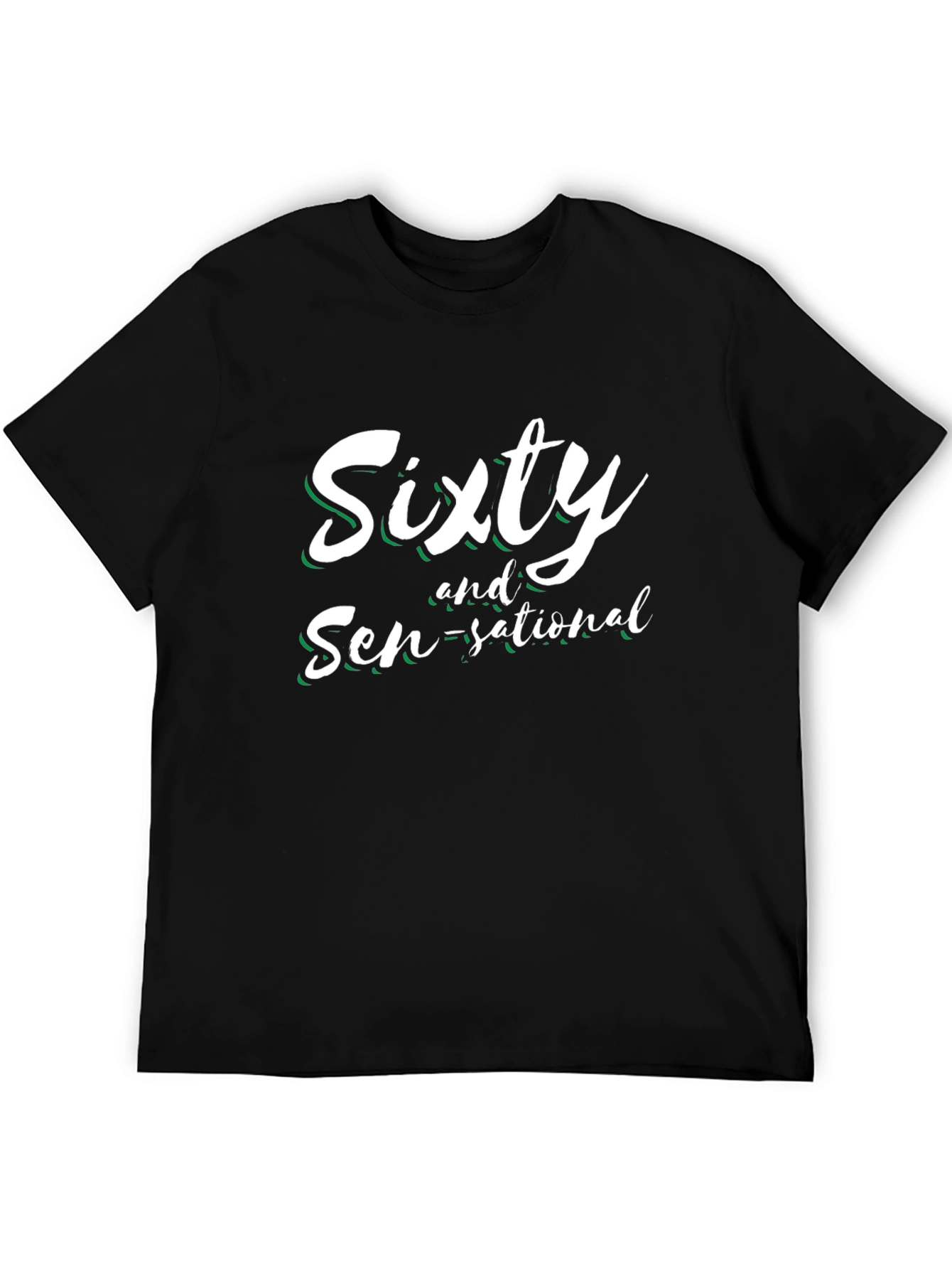 Sixty and Sen-sational Black Graphic Tee